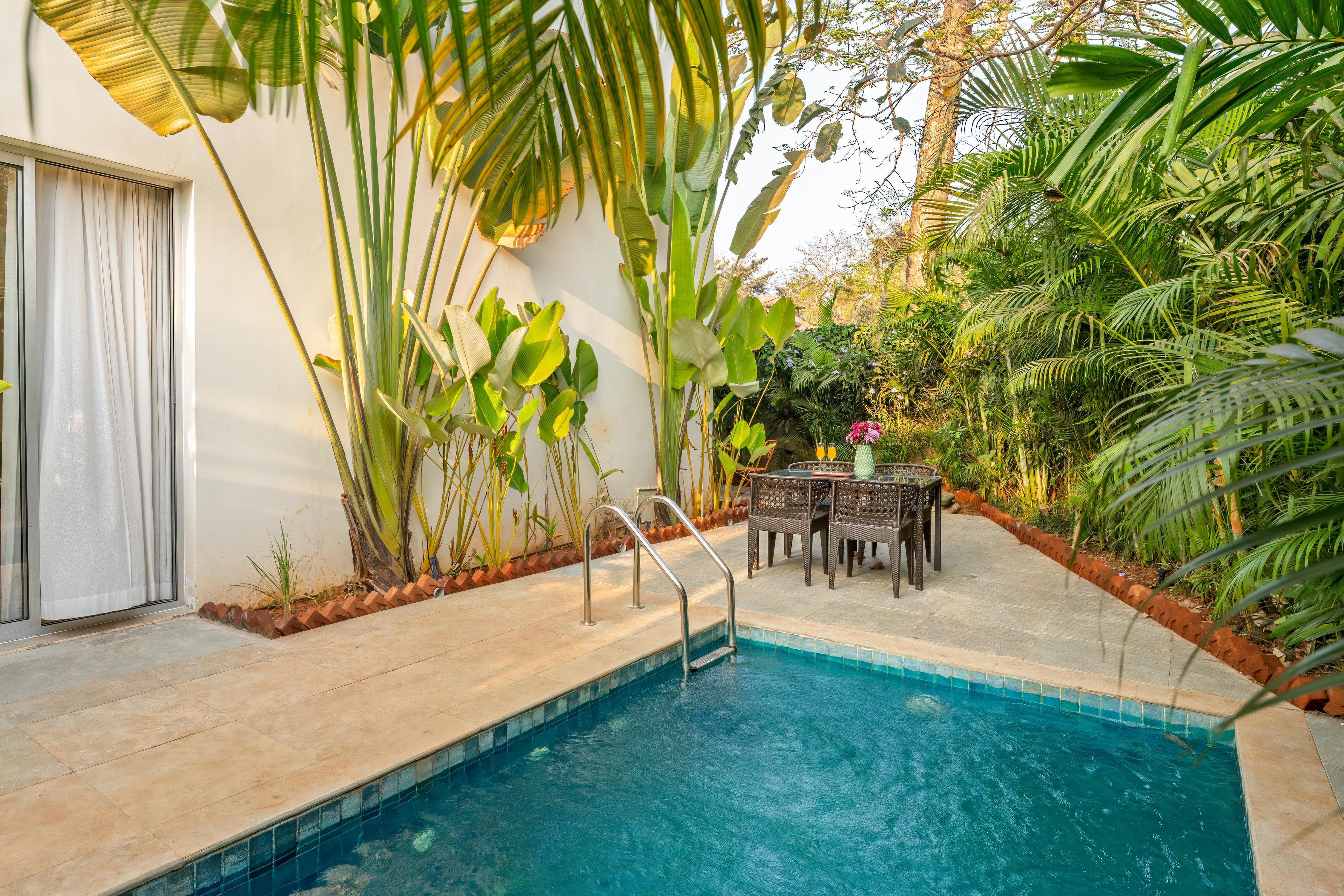 Sereno Blooms 2bhk villa w/pool & patio Assagaon - Tap to explore photos