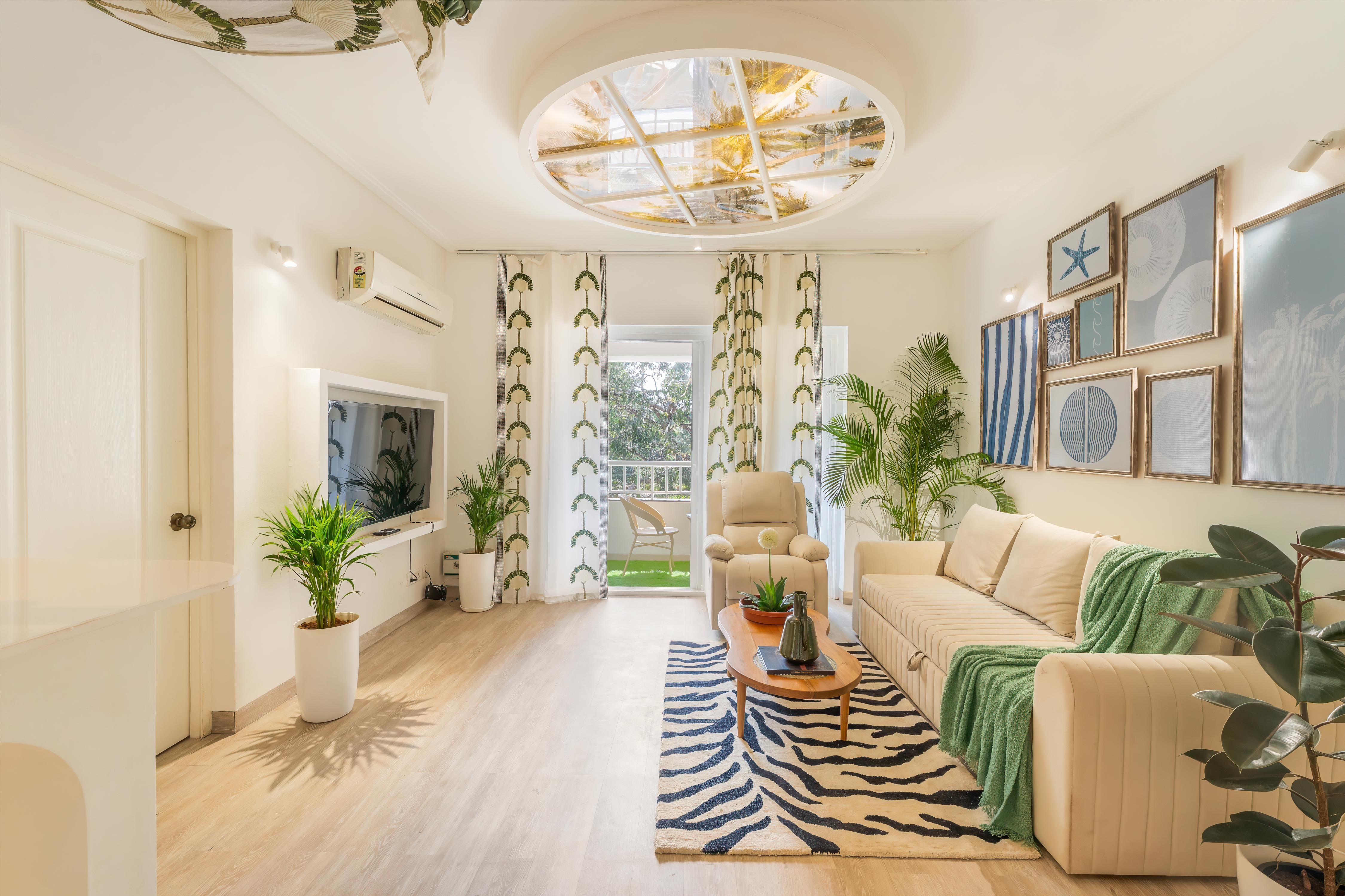Sereno Palms - enchanting 1bhk w/ game loft Siolim - Tap to explore photos