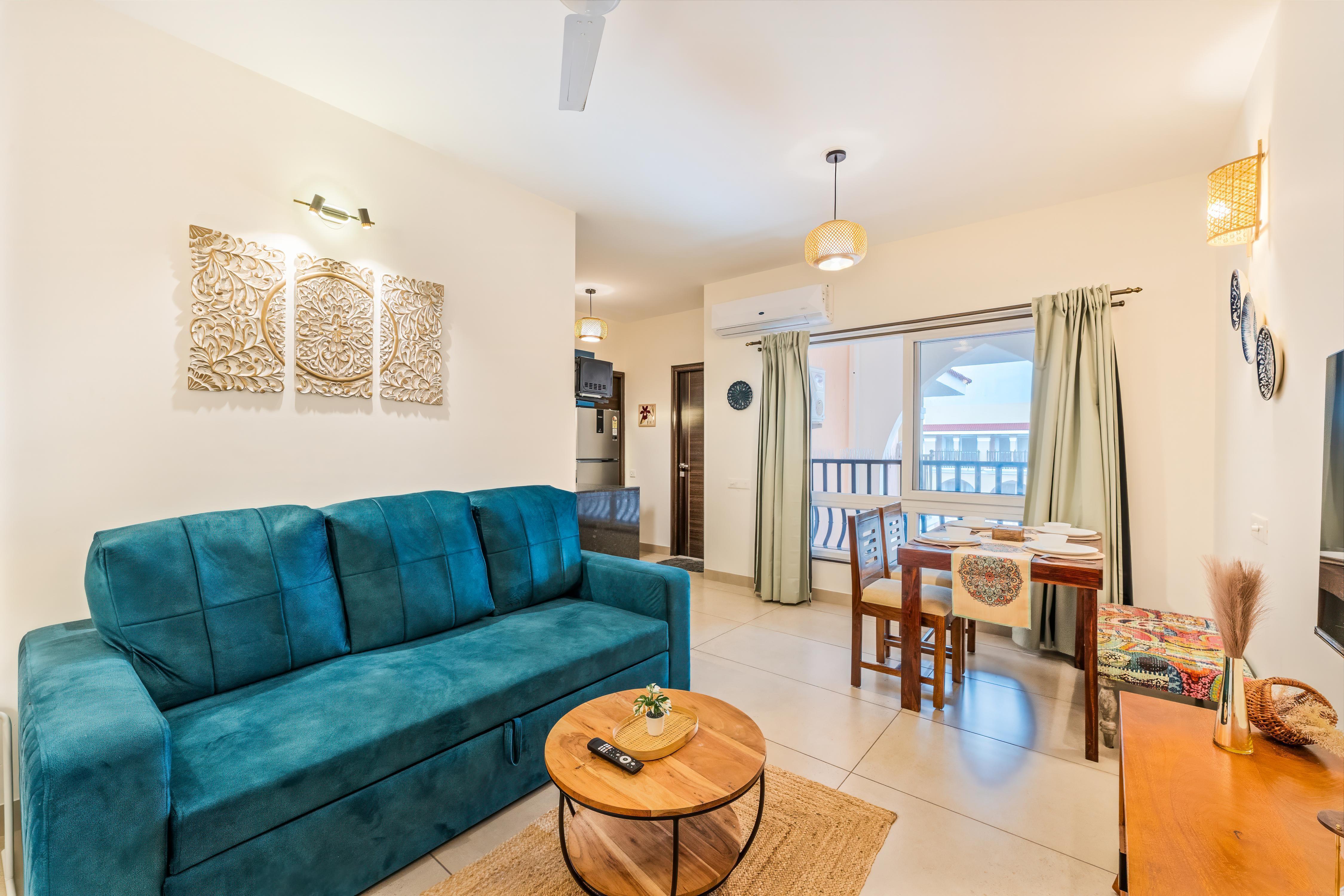 Sereno Emerald 1 bhk w/pool, games zone & gym - Tap to explore photos