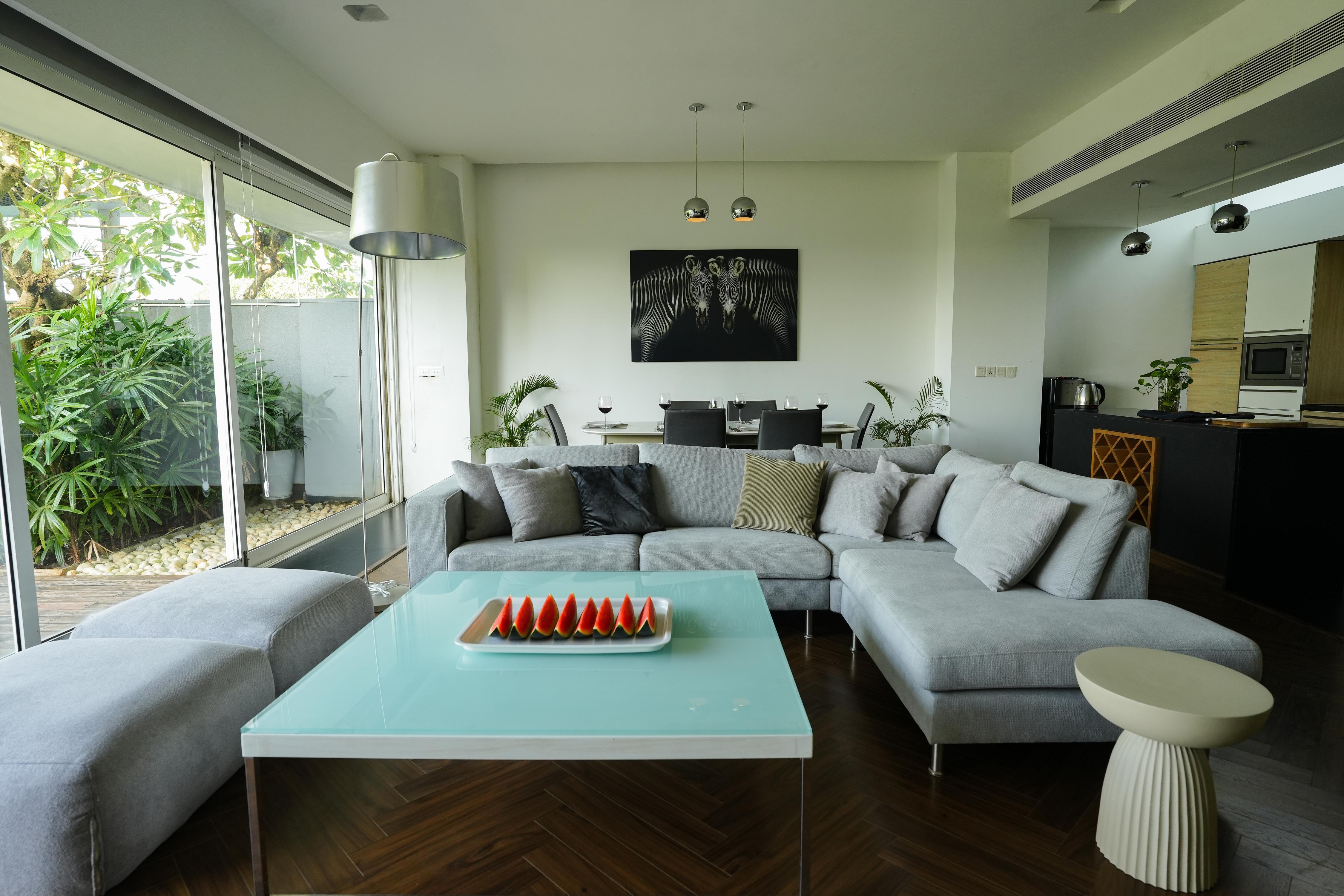 Goa Blue Sea Villa 3bhk with 2 Pools & Garden - Tap to explore photos