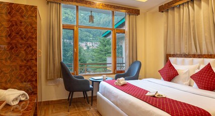 Hotel Oscar Manali (Old Manali) Room Type - Deluxe Room with Mountain View Hotel Oscar Manali (Old Manali) Room Type - Deluxe Room with Mountain View