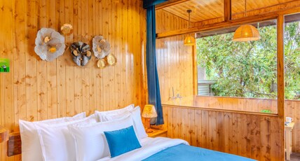 Zostel Homes Mussoorie (Mall Road) Room Type - Superior Valley View Chalet (with balcony and bathtub)
