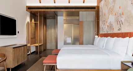 Hilton Hyderabad Genome Valley Resort & Spa Room Type - Queen Deluxe Balcony Garden View Rm