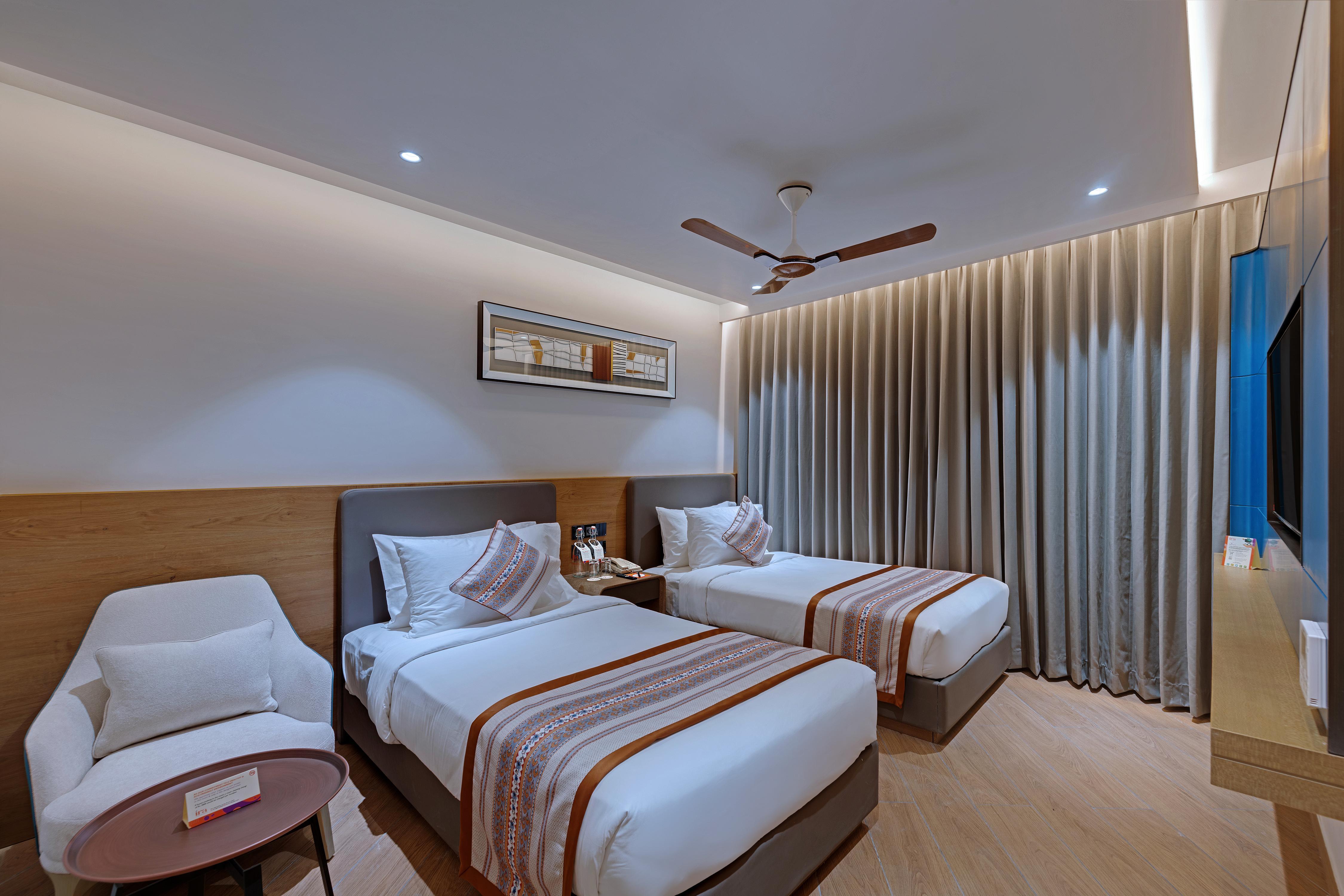 Ira by Orchid Dwarka Room Type - Deluxe Room Twin Bed Near Dwarka Temple on 5 min. walk