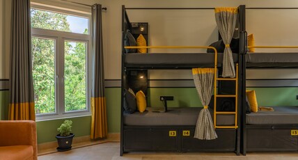 The Hosteller Bam Coorg Room Type - Bed in 6 Bed Mixed Dormitory with Balcony and Garden View