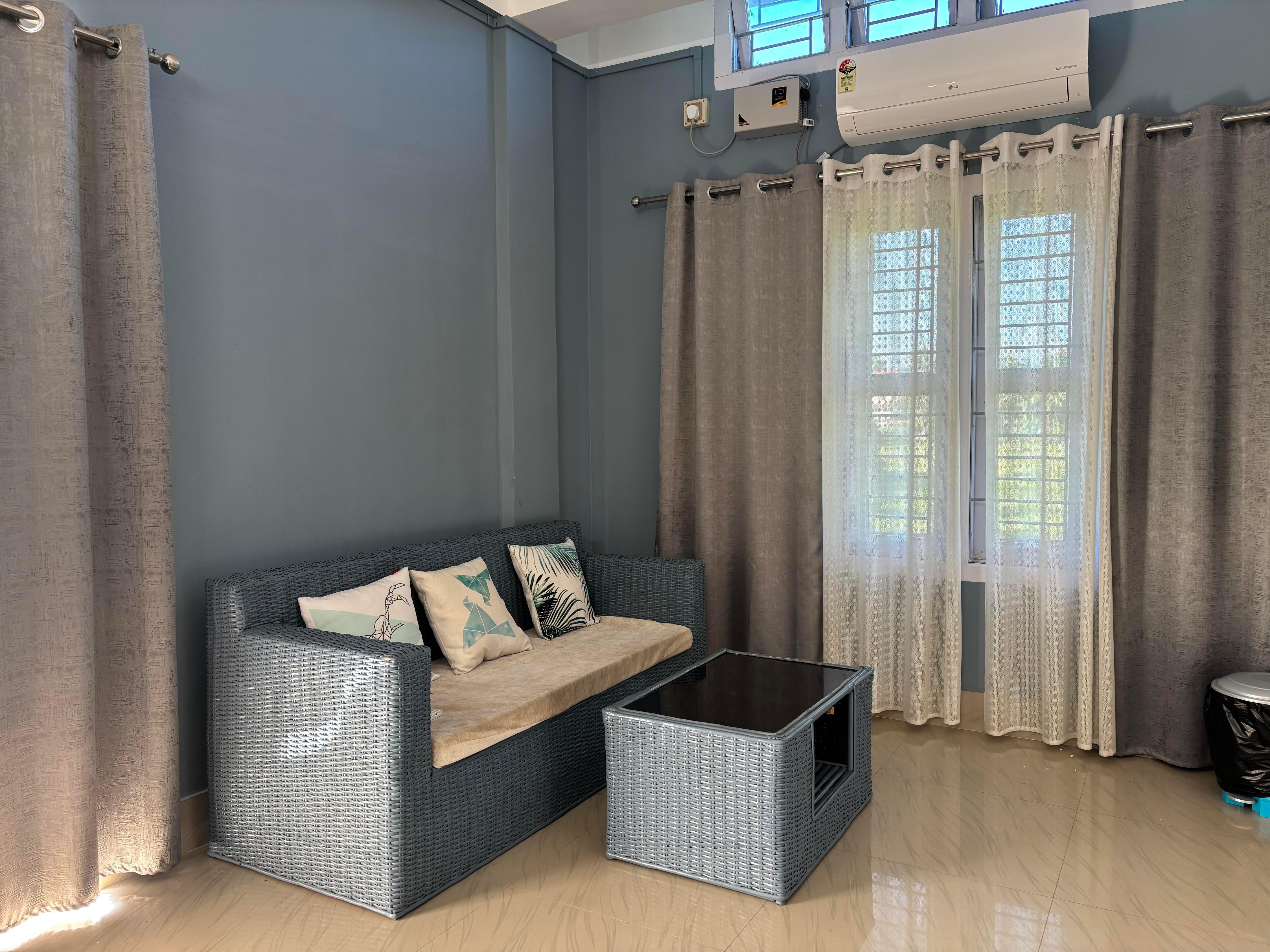 Preeti s stay kitchen AC balcony couple friendly - Tap to explore photos