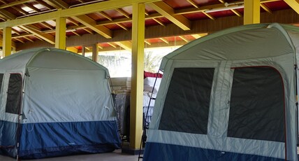AT CKM Homestay. Room Type - Triple Tent.