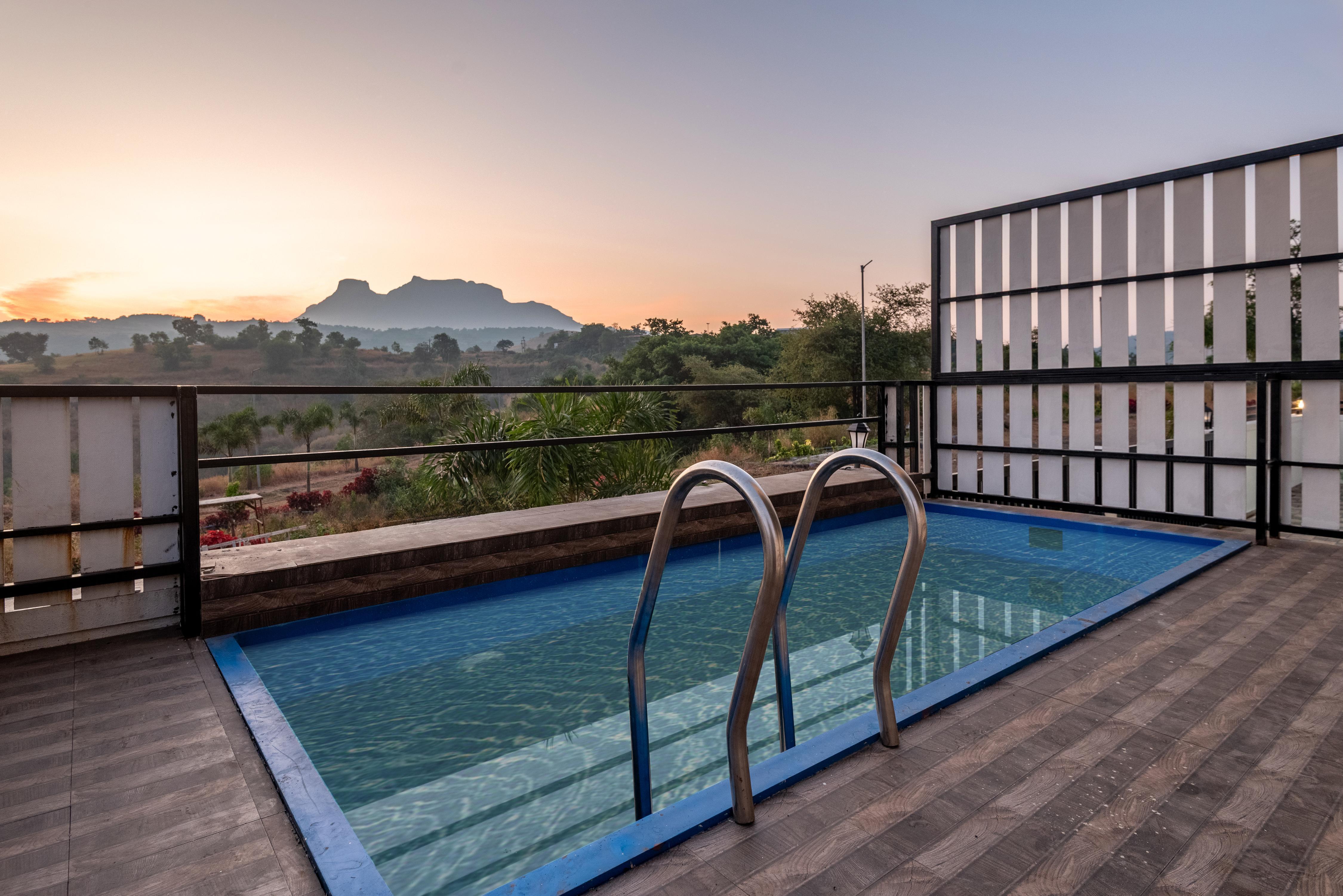 ELIVAAS Signature 3 BHK White House Villa with panoramic Hill Views - Tap to explore photos