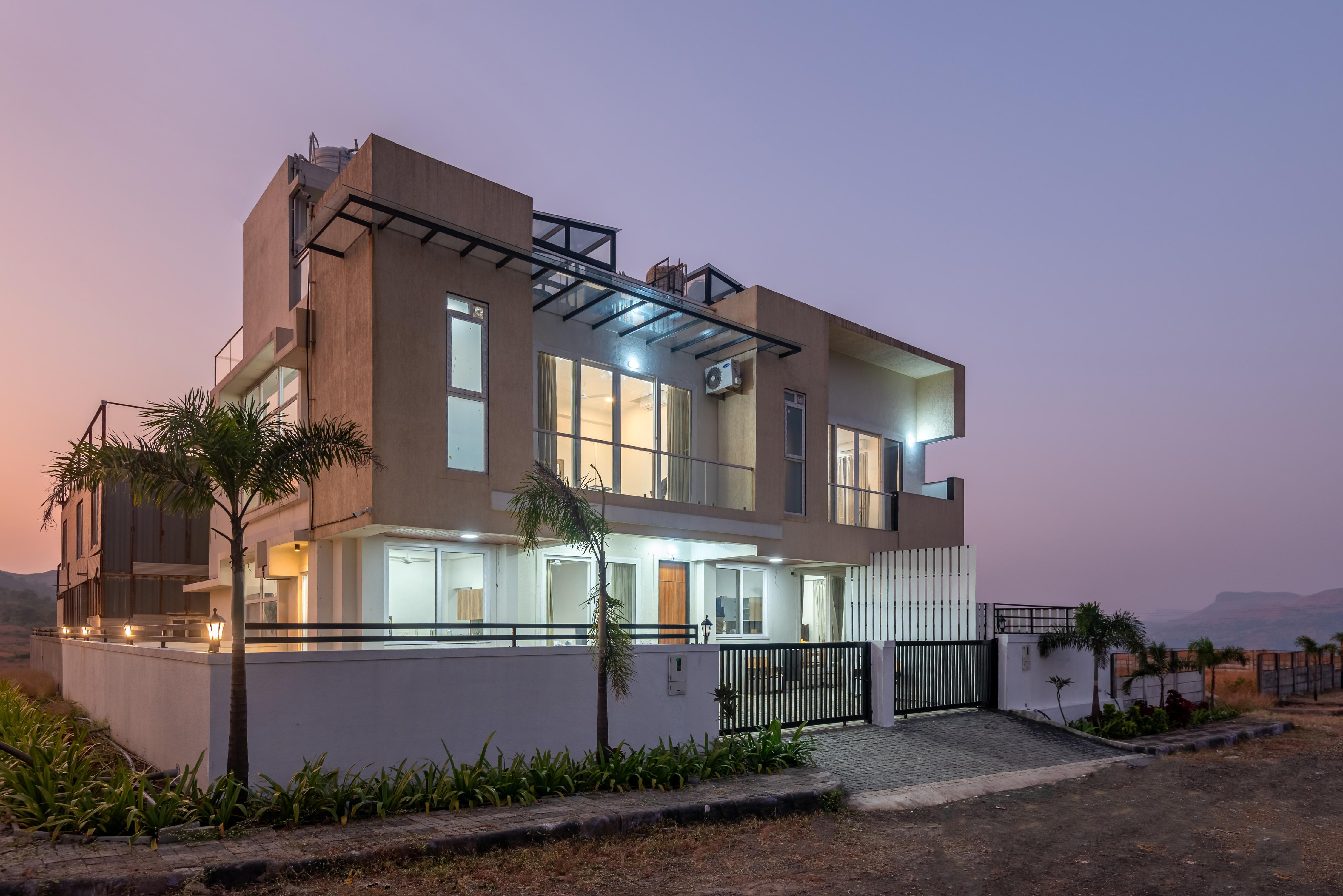 ELIVAAS Signature 3 BHK White House Villa with panoramic Hill Views - Tap to explore photos