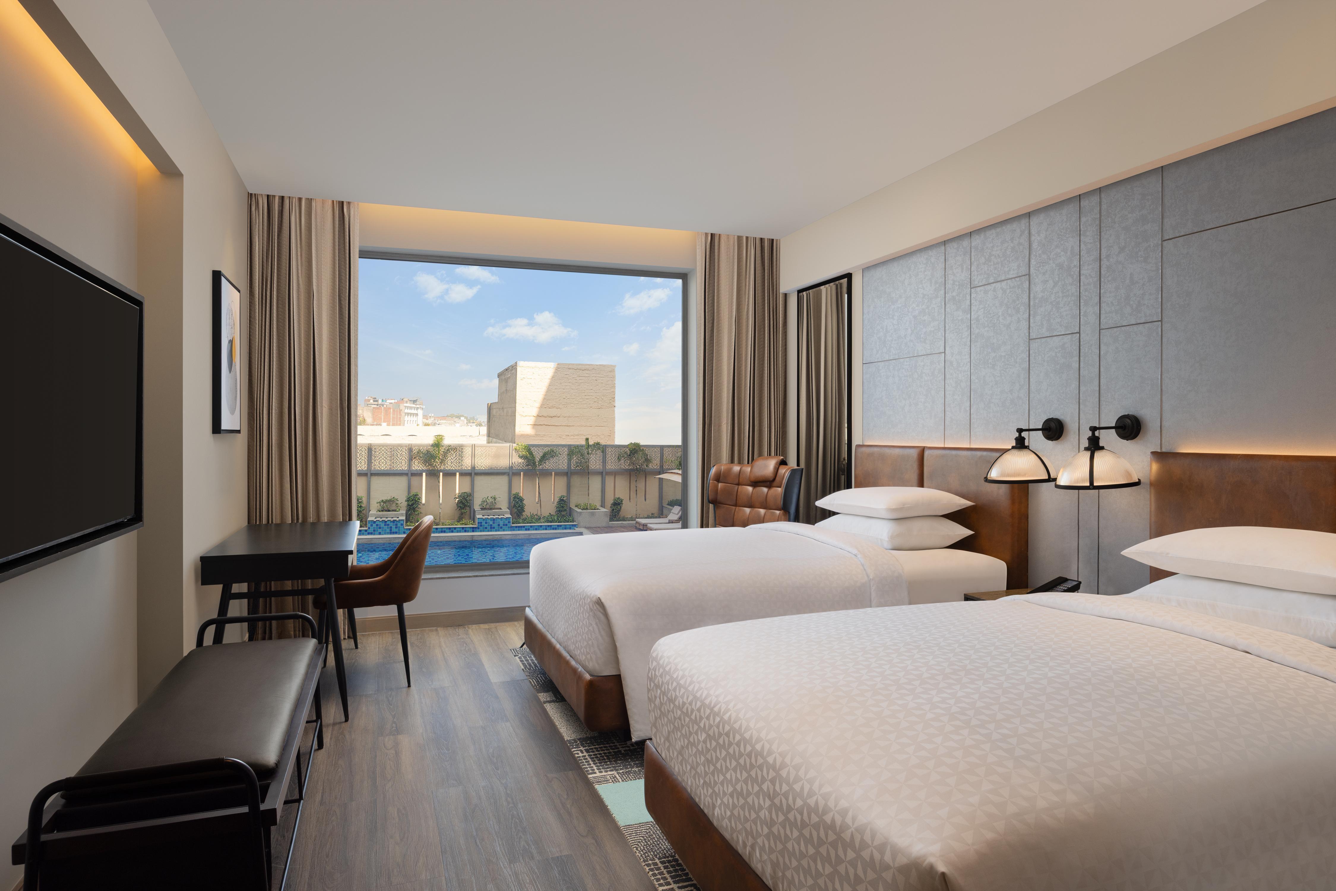 Four Points By Sheraton, Mall Road, Amritsar Room Type - Guest Room, 2 Double, Pool View