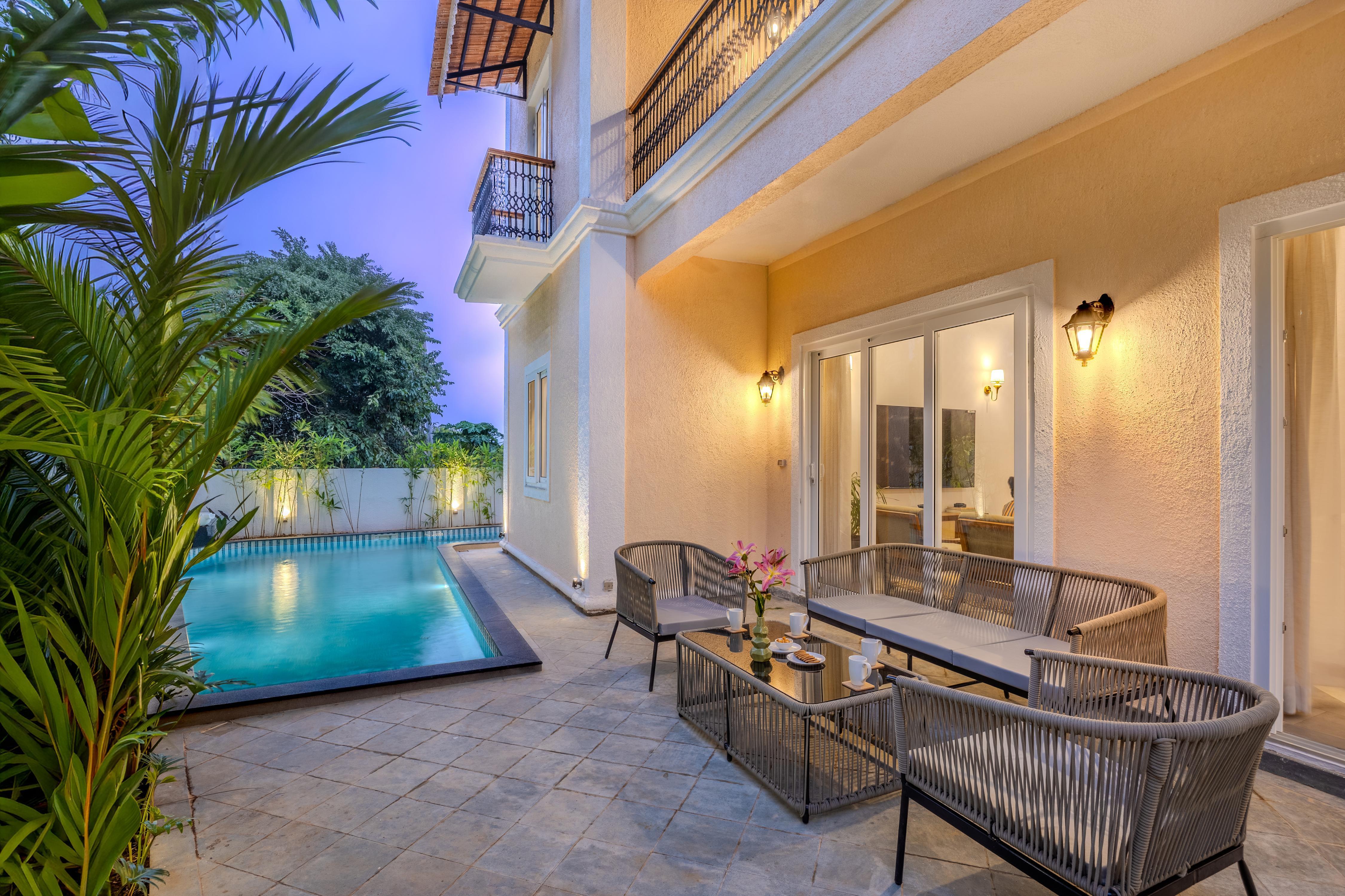 ELIVAAS Signature Casa Zyra 4 BHK Pet friendly villa with Pvt Pool and Lift Close to Assagao - Tap to explore photos