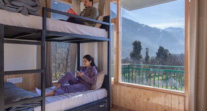 The Trippy Tribe Manali Room Type - 4 Bed Mixed Dorm With Private Balcony