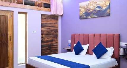 Nav Chetna River View Guest House. Room Type - Deluxe Room with loft bed (Kesaw Kunj, Narayan Kunj) Nav Chetna River View Guest House. Room Type - Deluxe Room with loft bed (Kesaw Kunj, Narayan Kunj)