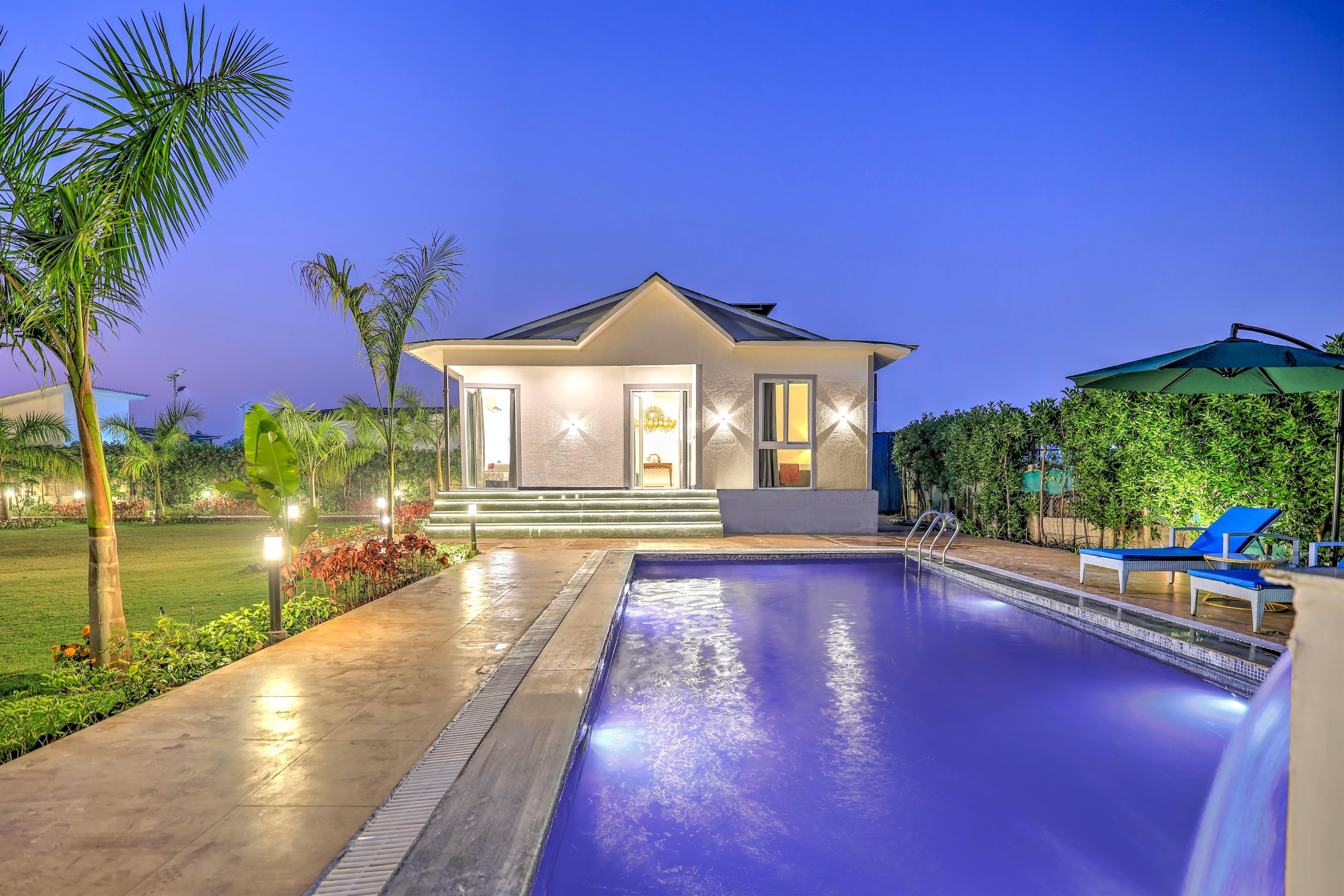 Alaya Stays 3-BHK Pet-friendly Saroja Farmhouse