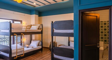 Zostel Kufri Room Type - 1 Bunk Bed | Deluxe 6 Bed Mixed Dorm (with balcony and mountain view) | Shared En-suite Washroom Zostel Kufri Room Type - 1 Bunk Bed | Deluxe 6 Bed Mixed Dorm (with balcony and mountain view) | Shared En-suite Washroom