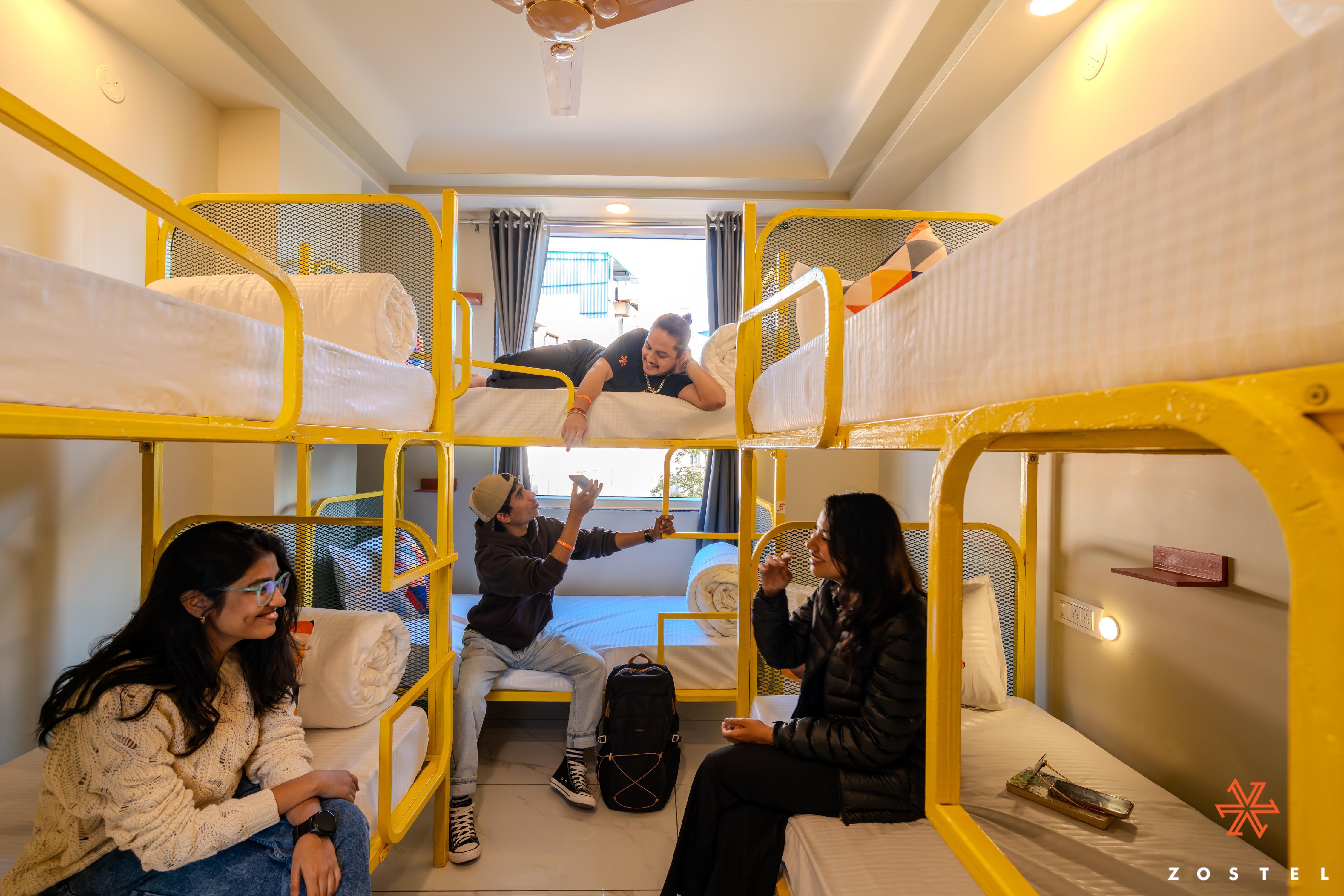 Zostel Jaipur (MI Road) Room Type - A Bed in Standard 6 Bed Mixed Dorm