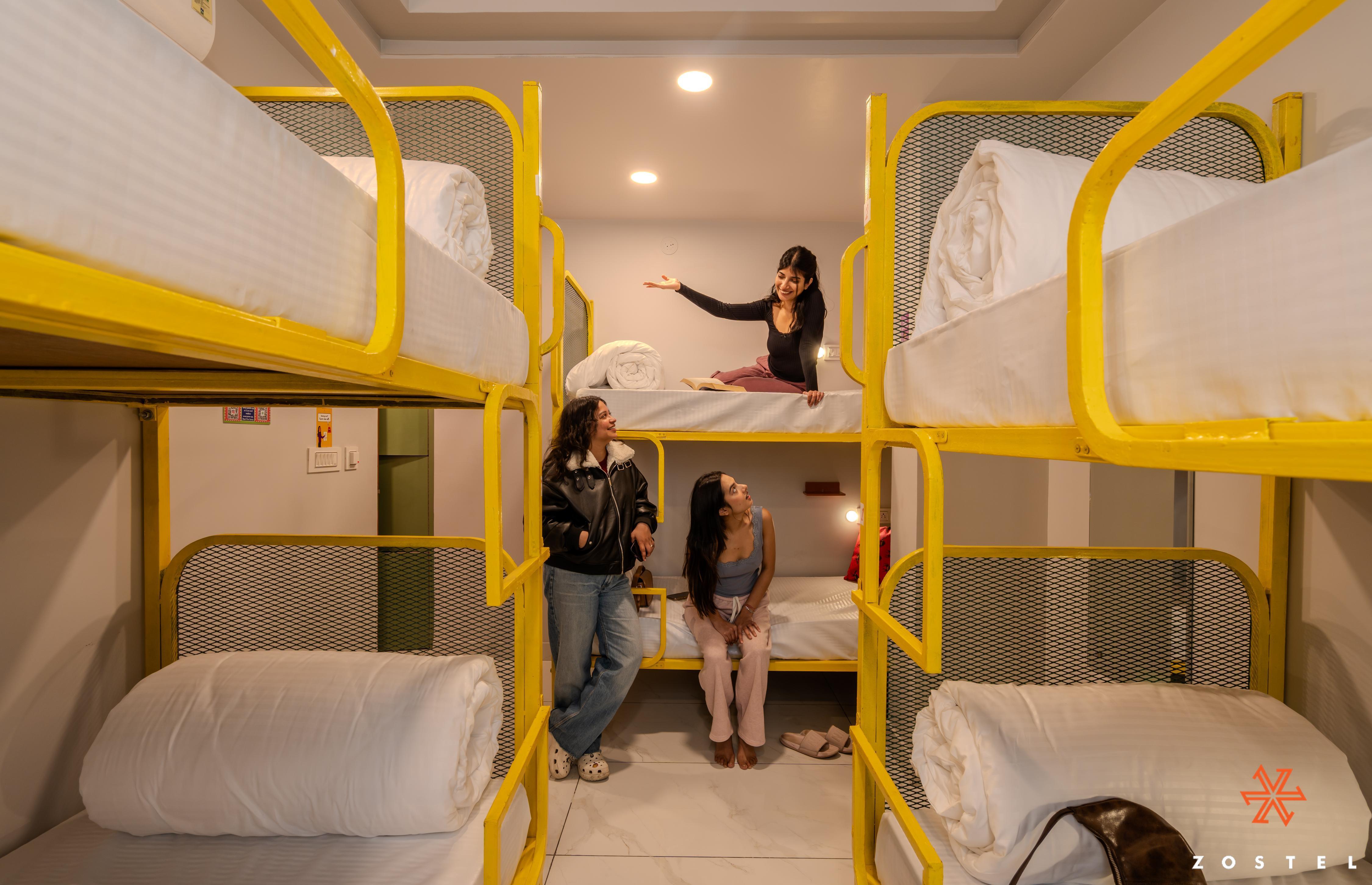 Zostel Jaipur (MI Road) Room Type - A Bed in Standard 6 Bed Female Dorm