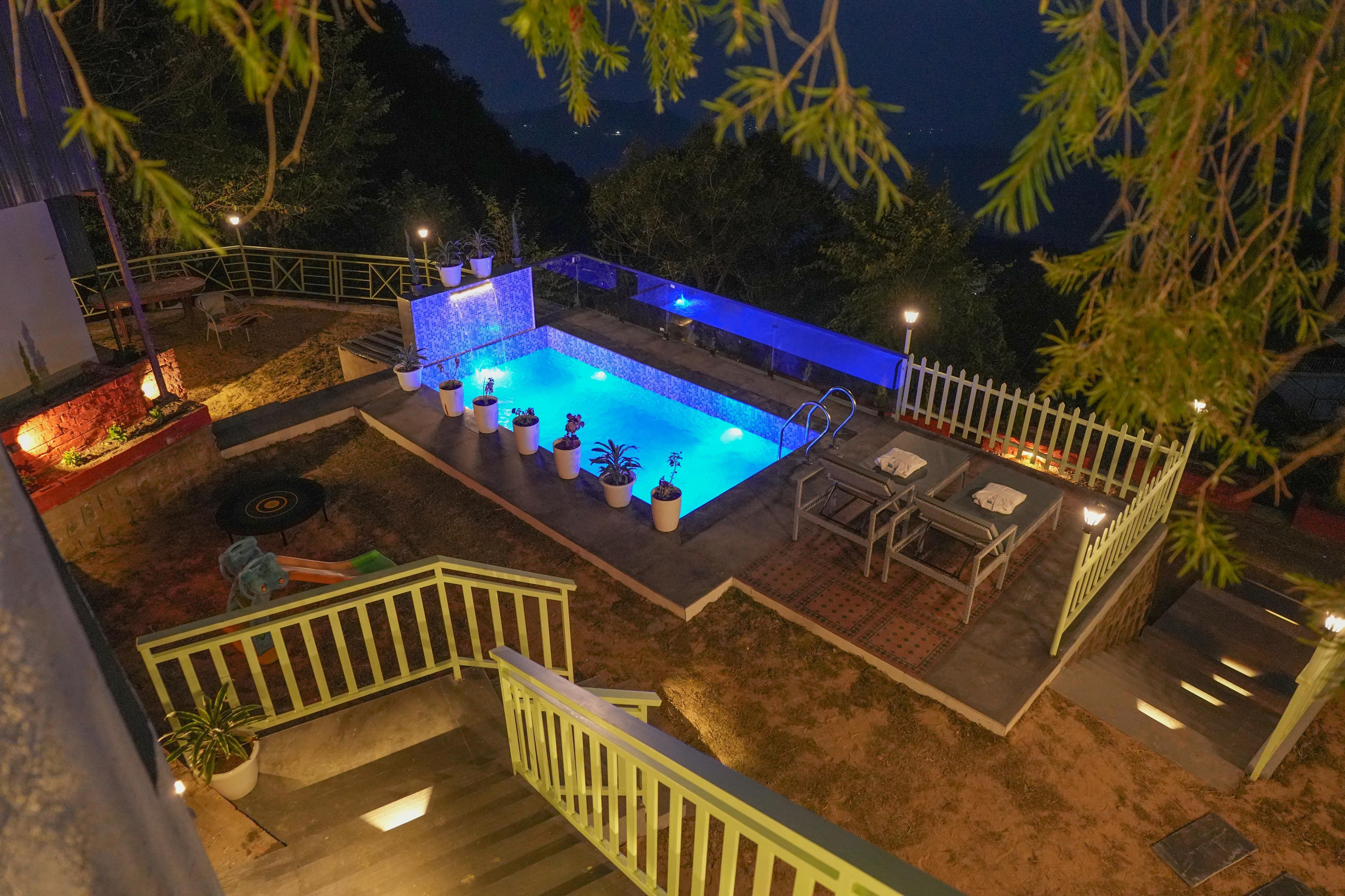 Kasauli Cabin | Entire Villa With Pool - Tap to explore photos