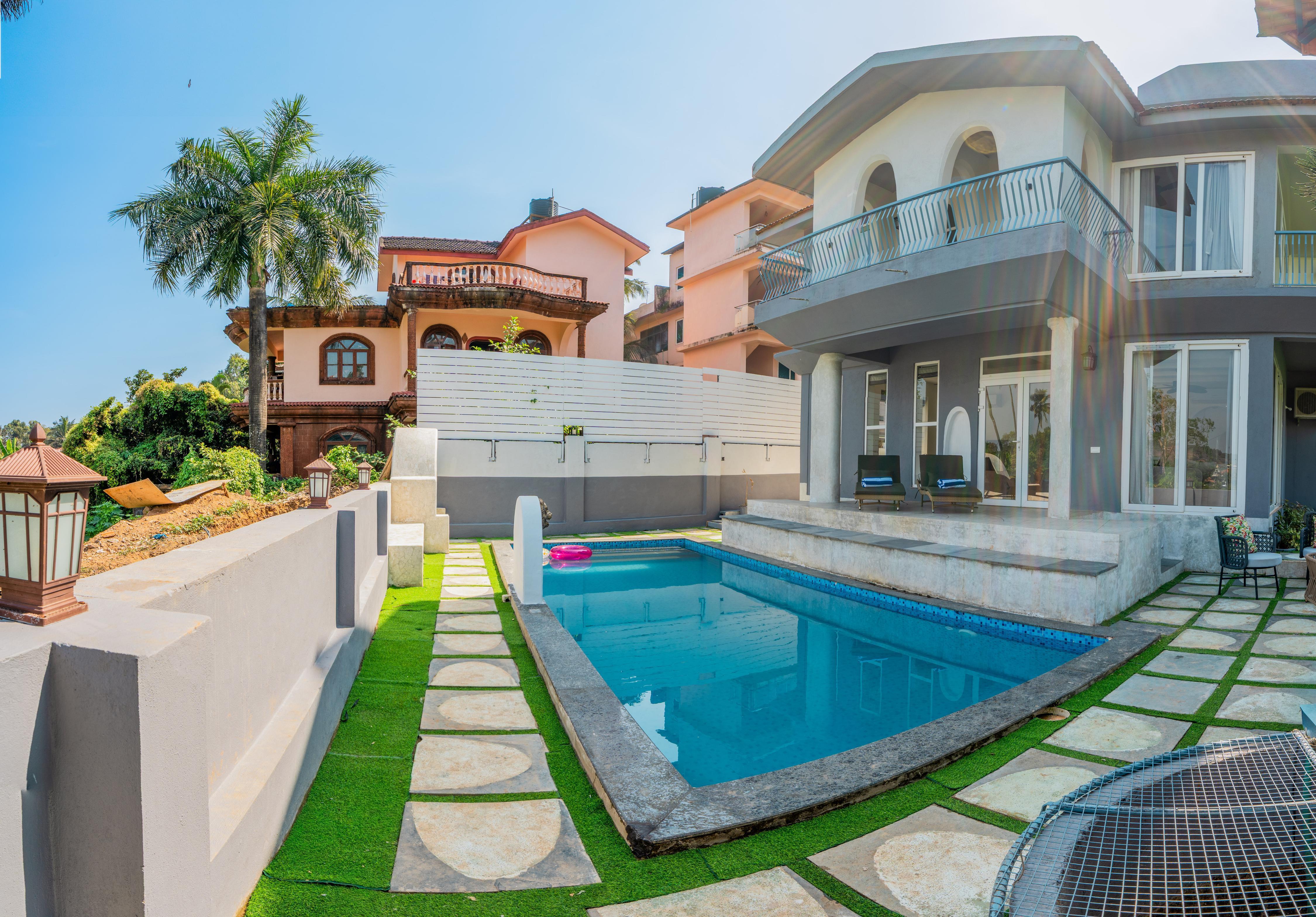 ELIVAAS Signature Casa Mandala 4BHK Villa with Pvt pool and Garden - Tap to explore photos