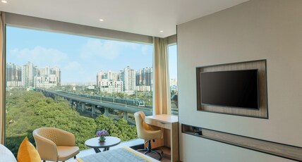 Plume Hotel - India Expo Mart Room Type - Marvelous Room Guest King City View
