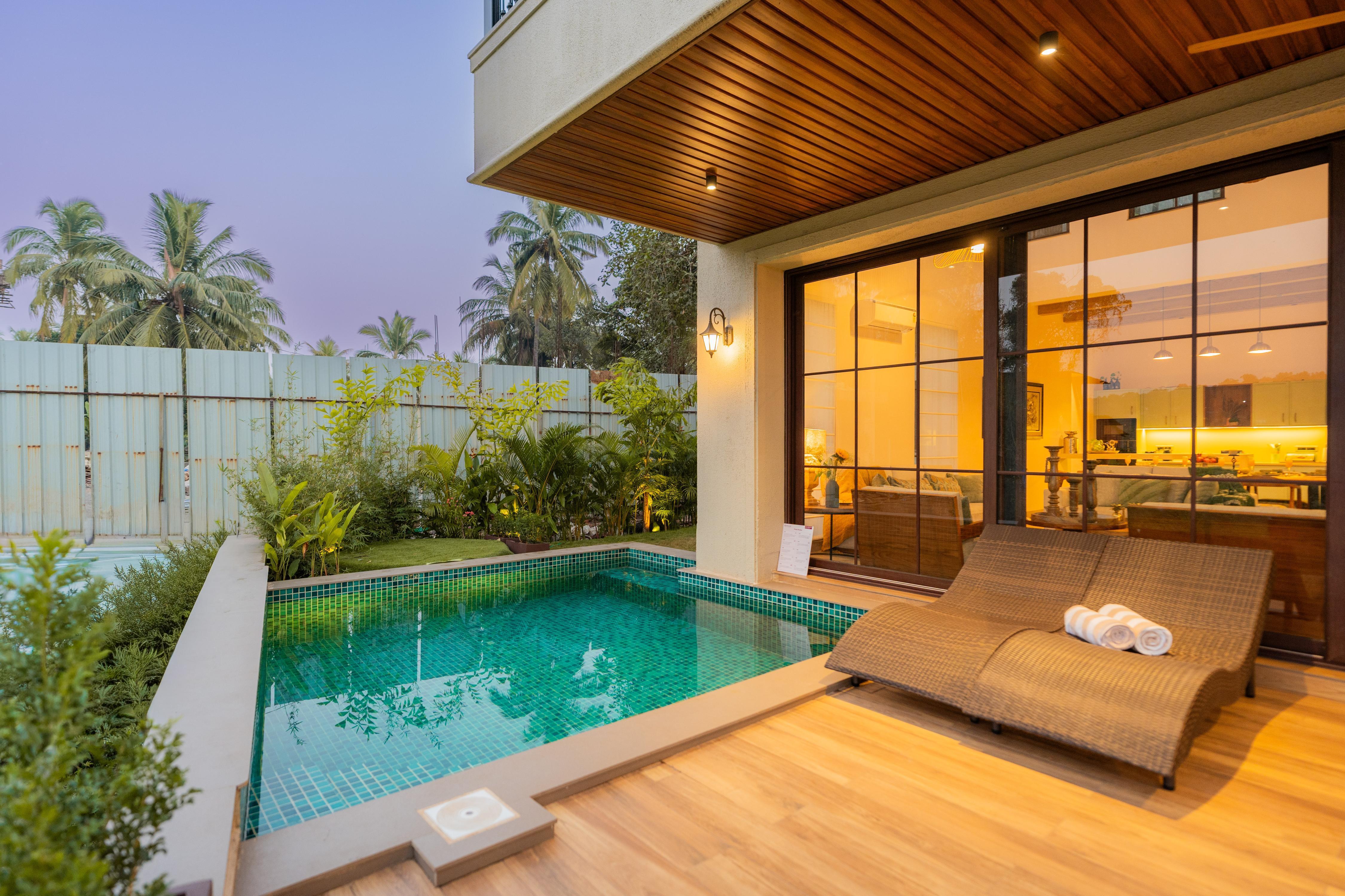 ELIVAAS Signature 4BHK Luxury villa with Pvt Pool, Villa Verde, The Banyan Bliss - Tap to explore photos