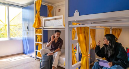 goSTOPS Bengaluru, Indiranagar - Private Rooms & Dorms Room Type - Bed in 6 Bed Mixed Dormitory AC Room with Ensuite