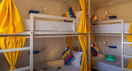 goSTOPS Bengaluru, Indiranagar - Private Rooms & Dorms Room Type - Bed in 4 Bed Mixed AC Dormitory Room with Ensuite