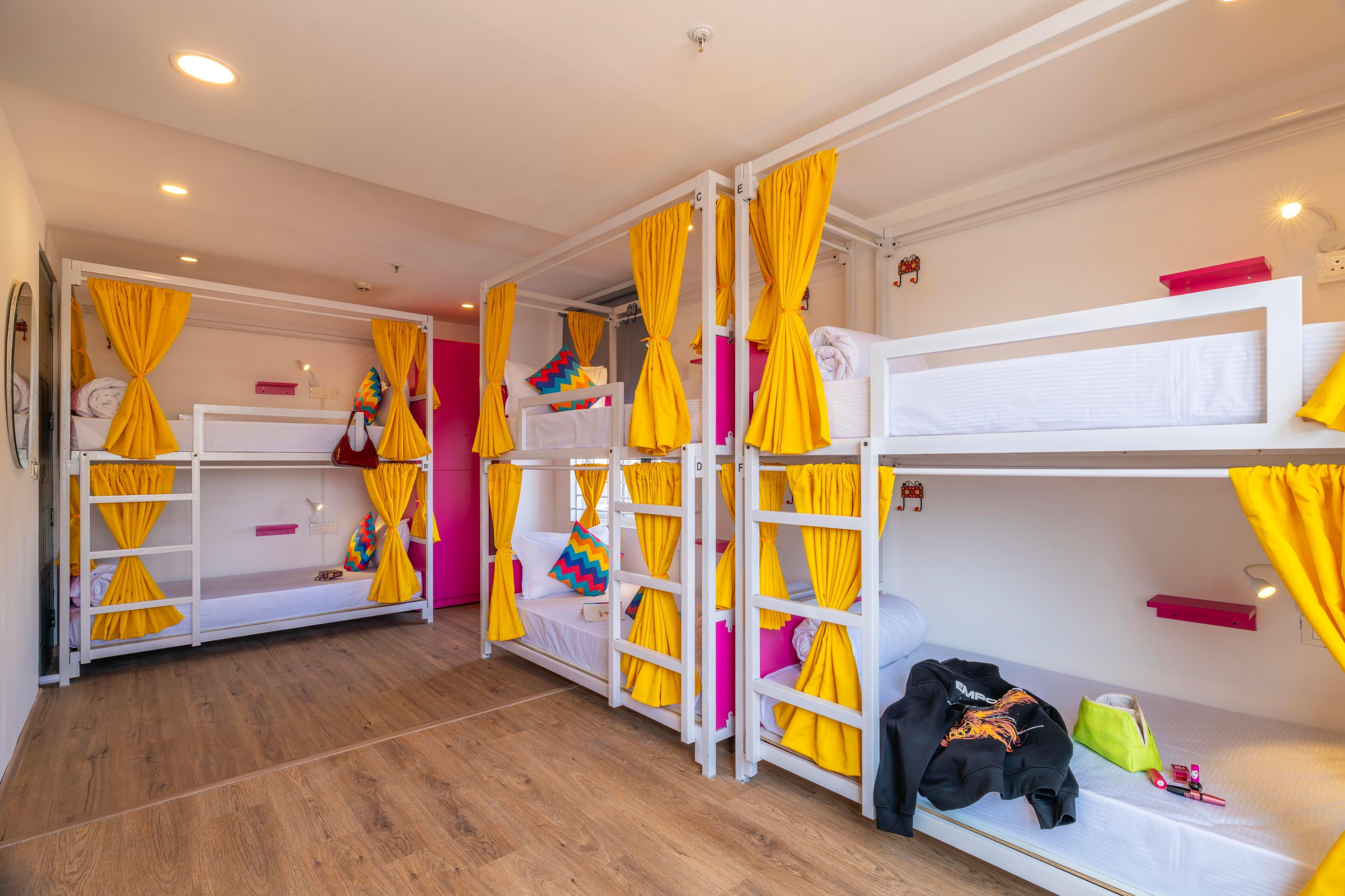 goSTOPS Bengaluru, Indiranagar - Private Rooms & Dorms Room Type - Bed in 4 Bed Female Only AC Dormitory Room with Ensuite Bathroom