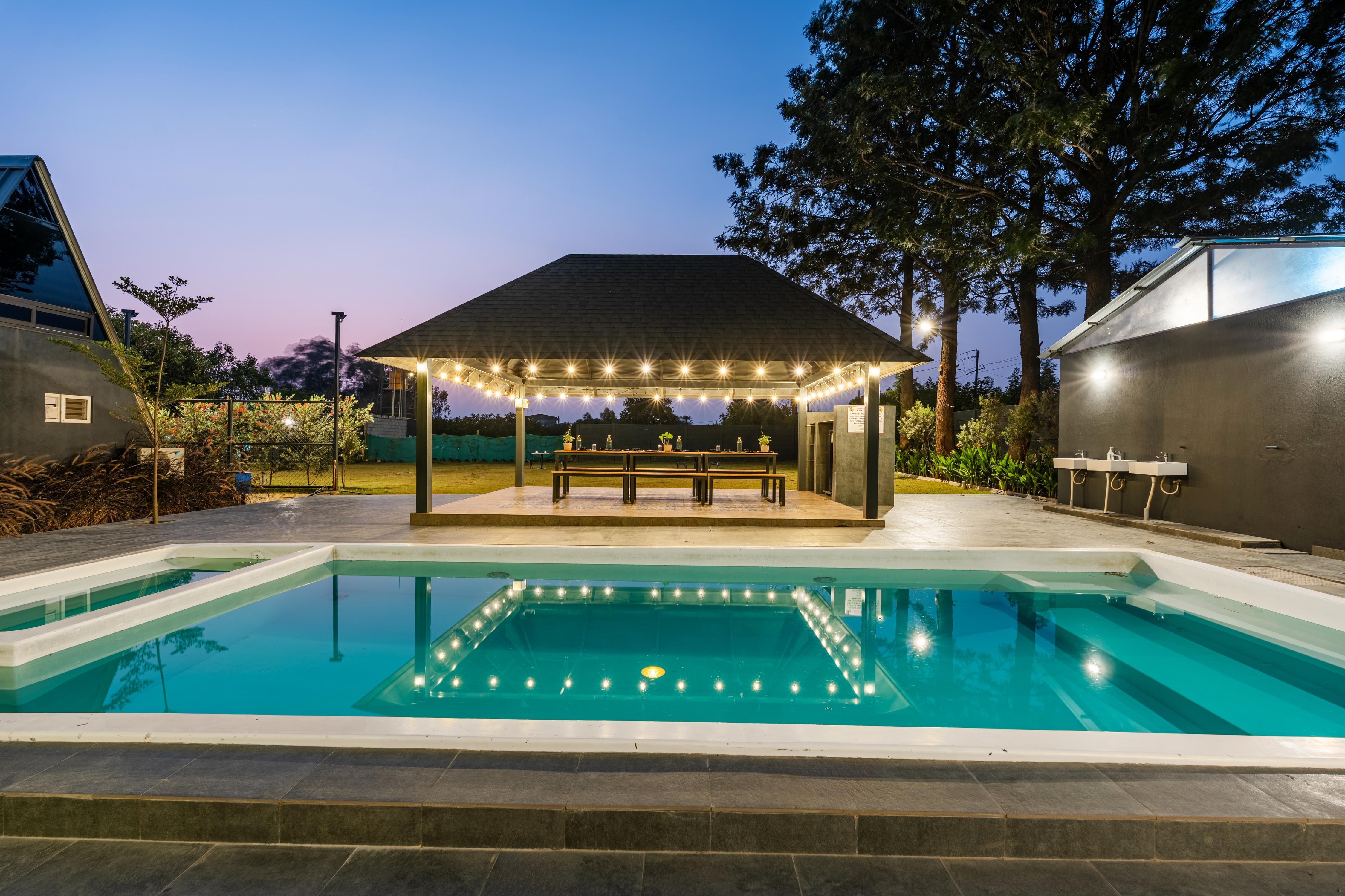 Alaya Stays Inara Retreat | Cottage with a Mezzanine Loft, Shared Pool