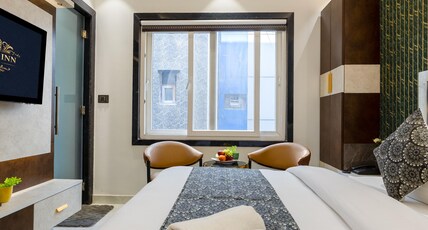 Hotel The Byland Inn Near Connaught Place Room Type - Luxury Room with City View Hotel The Byland Inn Near Connaught Place Room Type - Luxury Room with City View