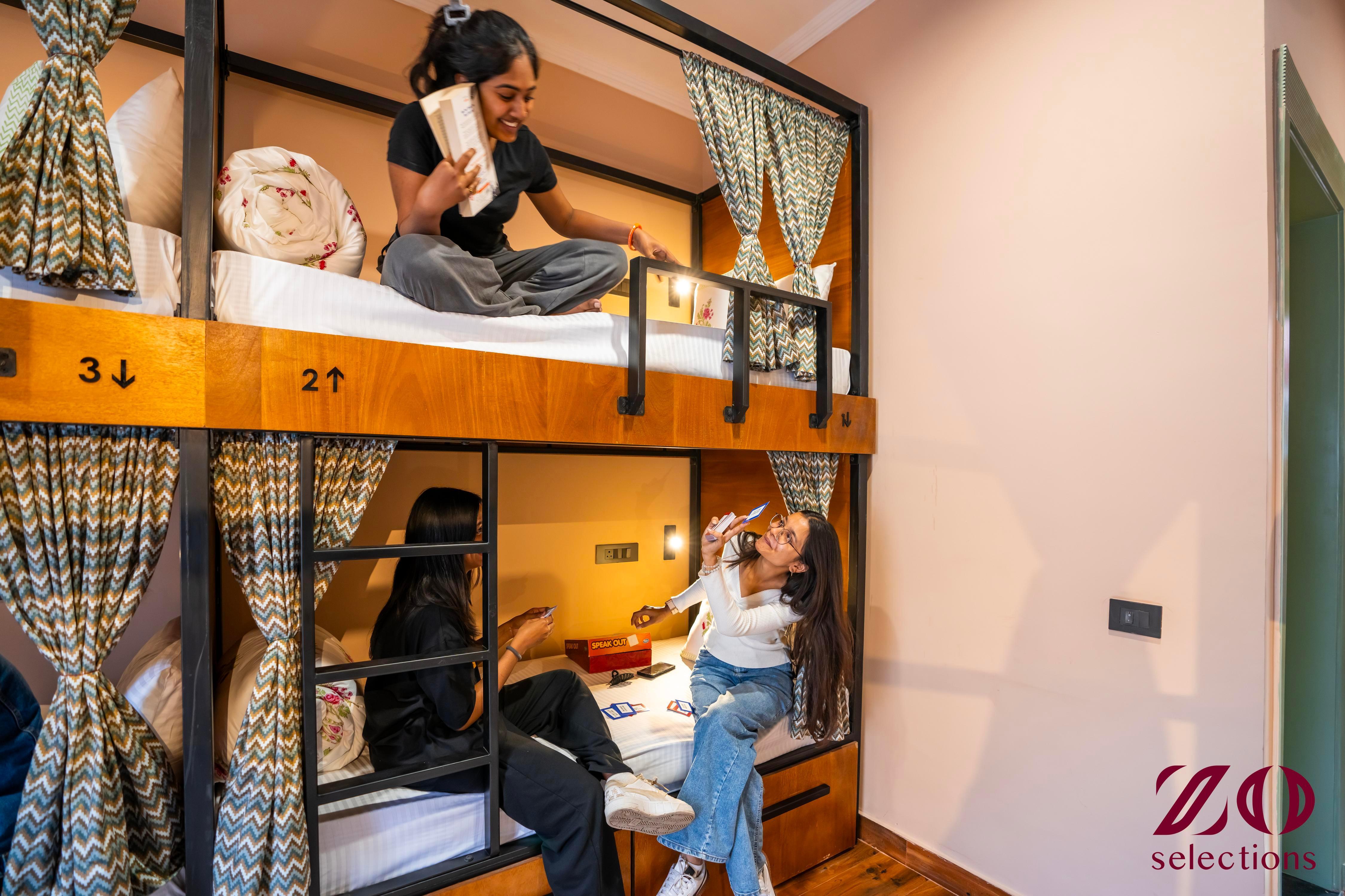 Zo Selections Jaipur by Zostel Room Type - 1 Bunk Bed | Deluxe 8 Bed Mixed Dorm (with balcony) | Shared En-suite Washroom