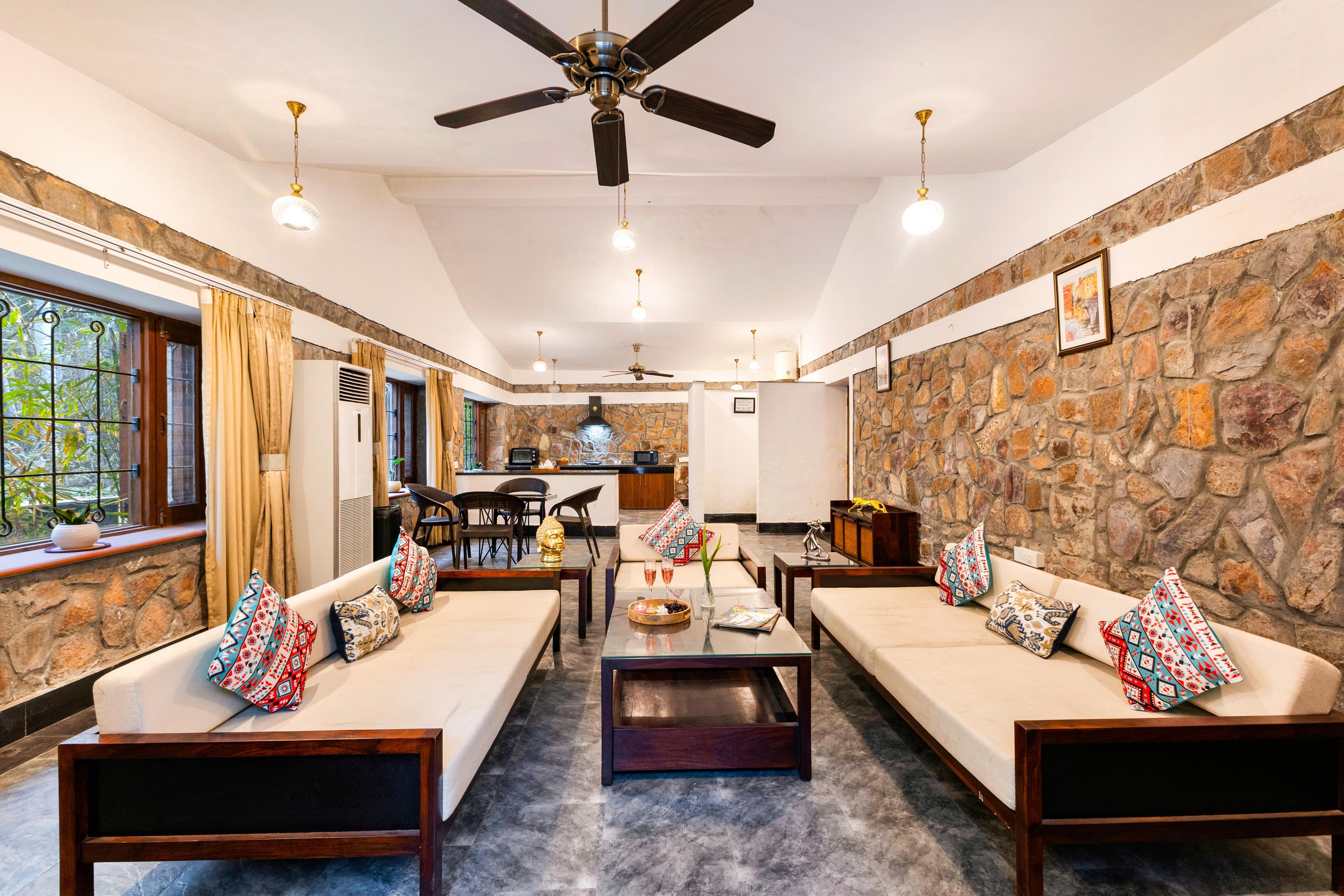 ELIVAAS Signature Aravalli Reserve The Bliss | 3 BHK Villa with Pvt Pool & Jacuzzi - Tap to explore photos
