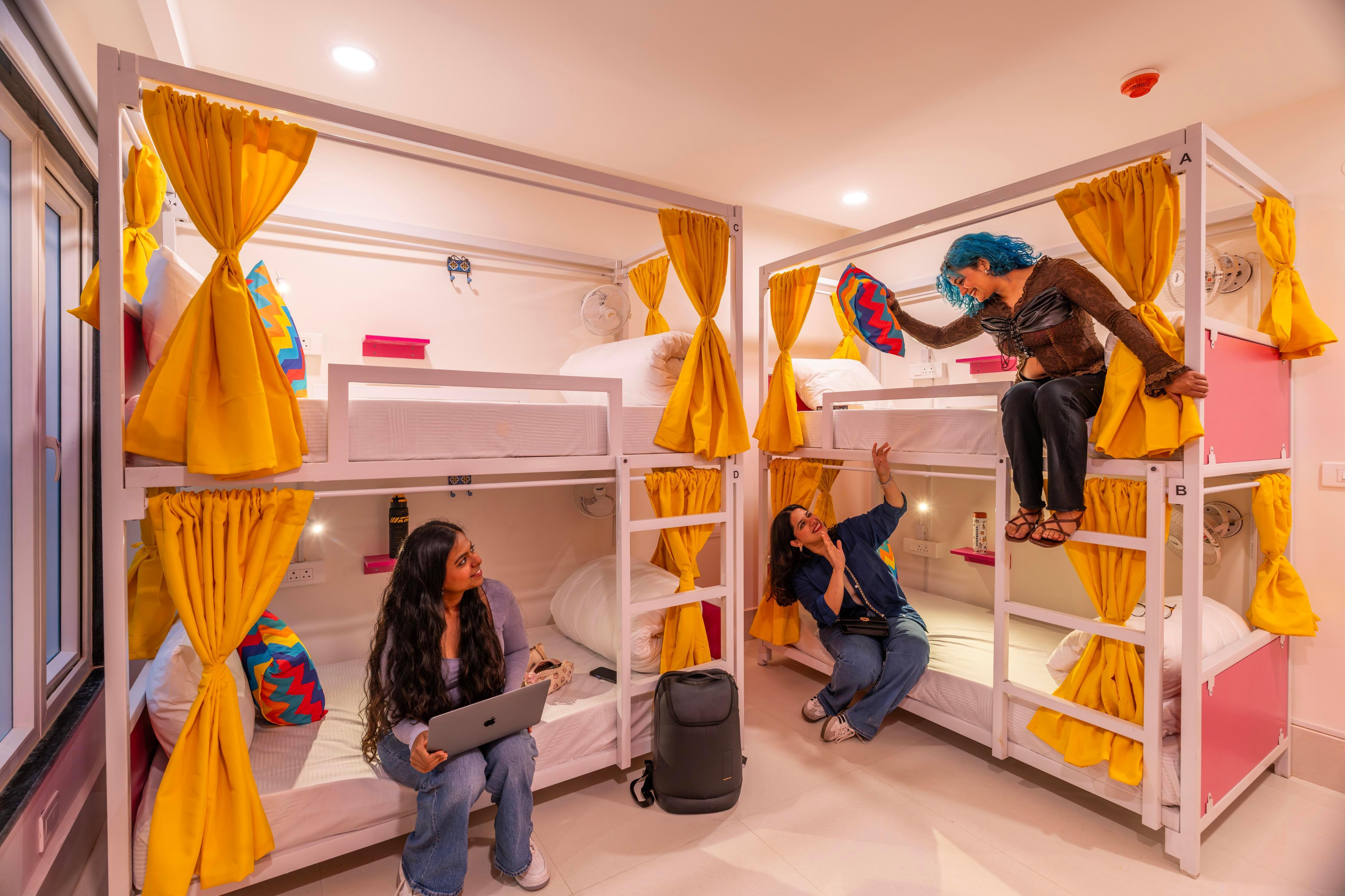 goSTOPS Plus Katra Room Type - Bed in 4 Bed Mixed Dormitory A/C Room with Ensuite Bathroom