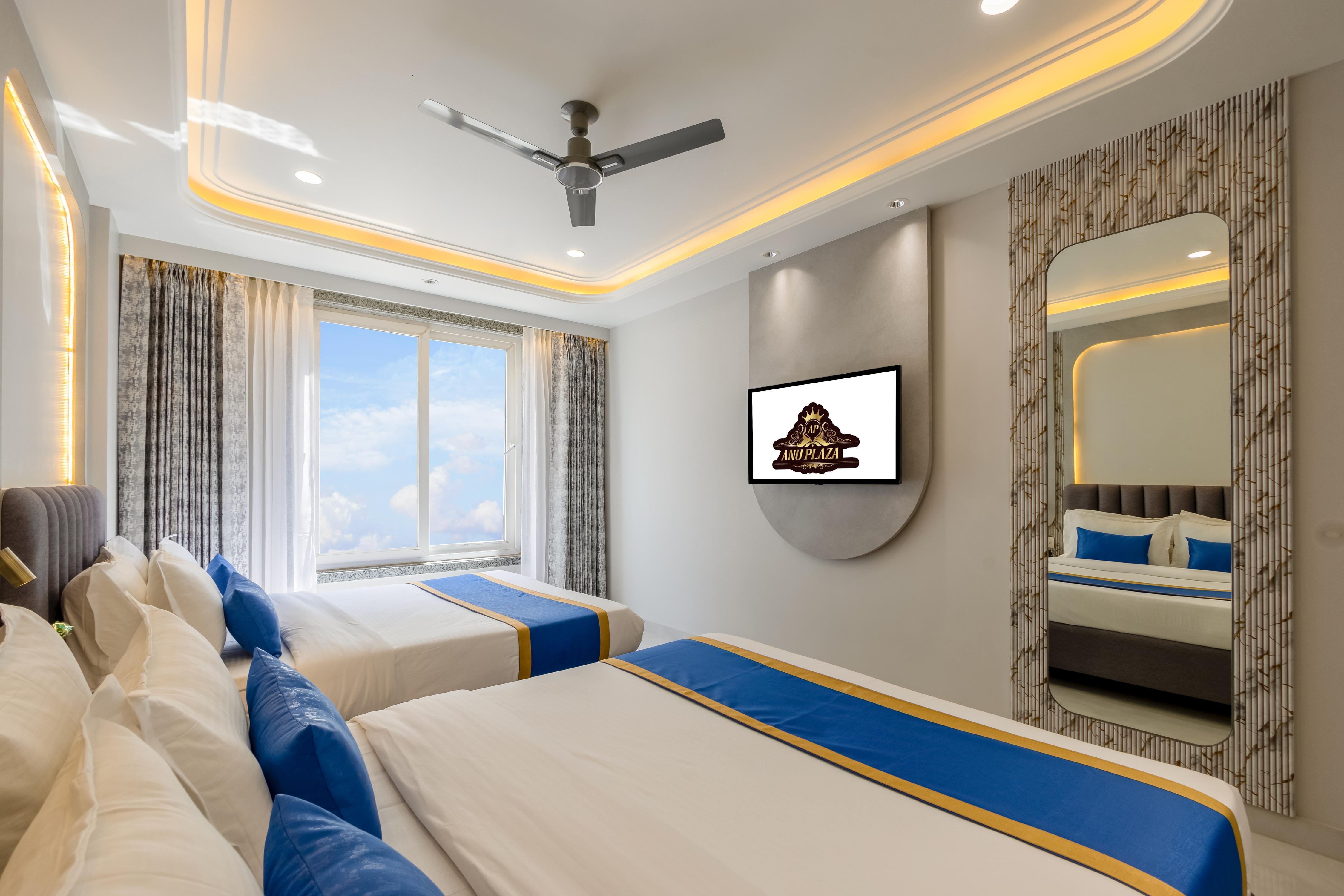 Anu Plaza Luxury Living | Quiet Soundproof Rooms Near Connaught Place & New Delhi Railway Station - Tap to explore photos