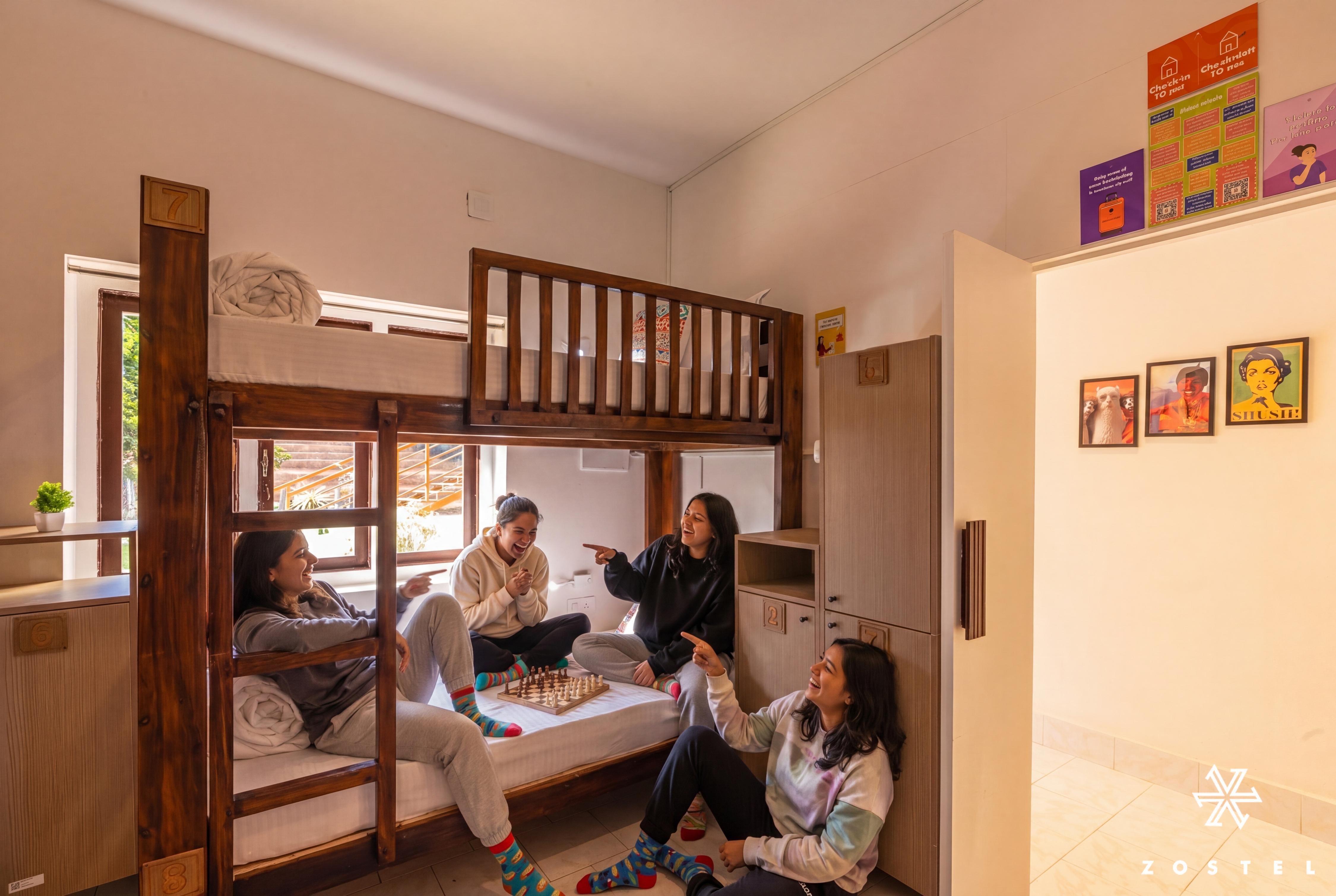 Zostel Ooty (Pudumund) Room Type - 1 Bunk Bed | Standard 8 Bed Mixed Dorm | Shared En-suite Washroom