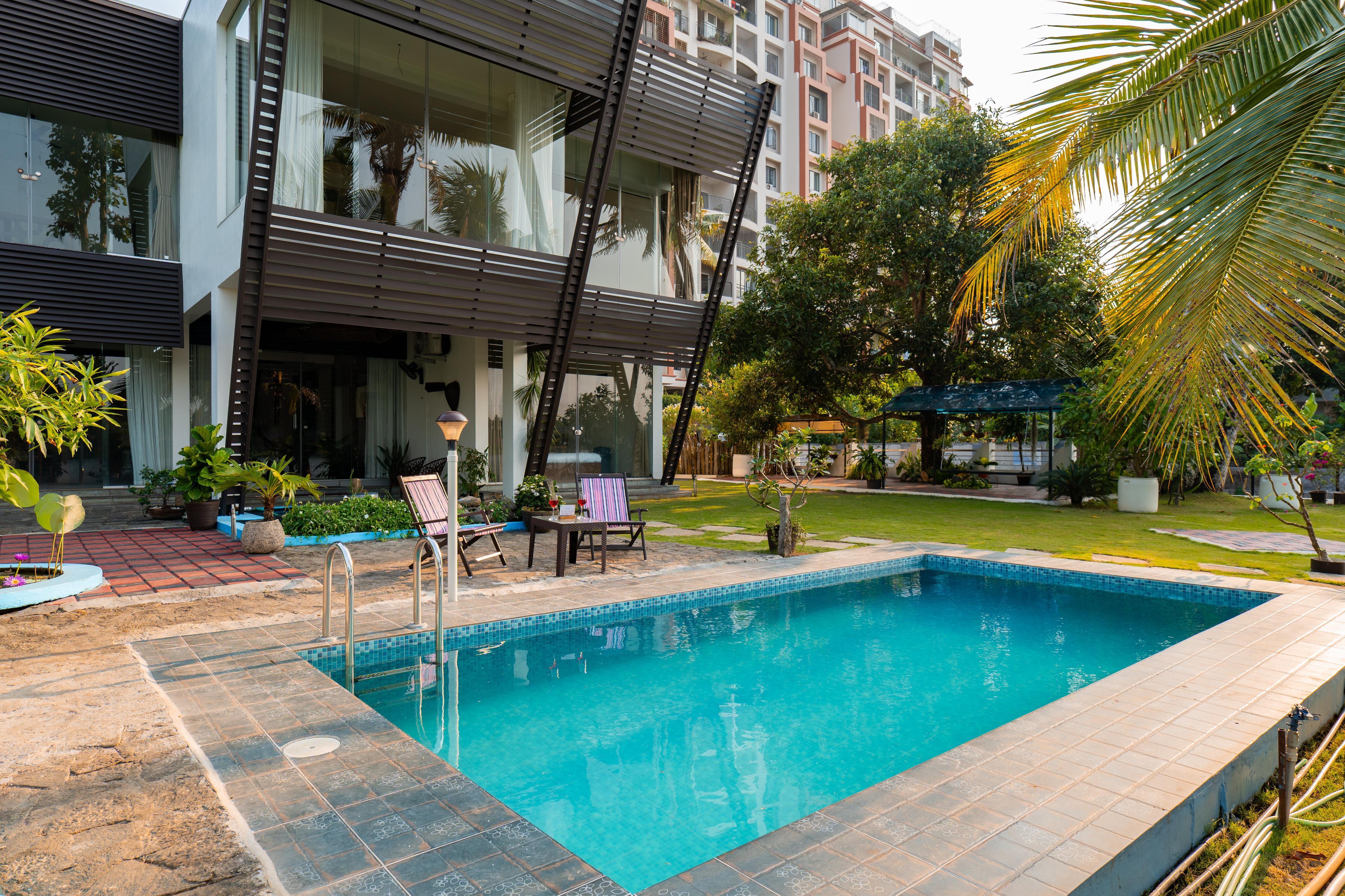 Alaya Stays Glass River Retreat 4 BHK Lakeside Villa with Pvt Pool