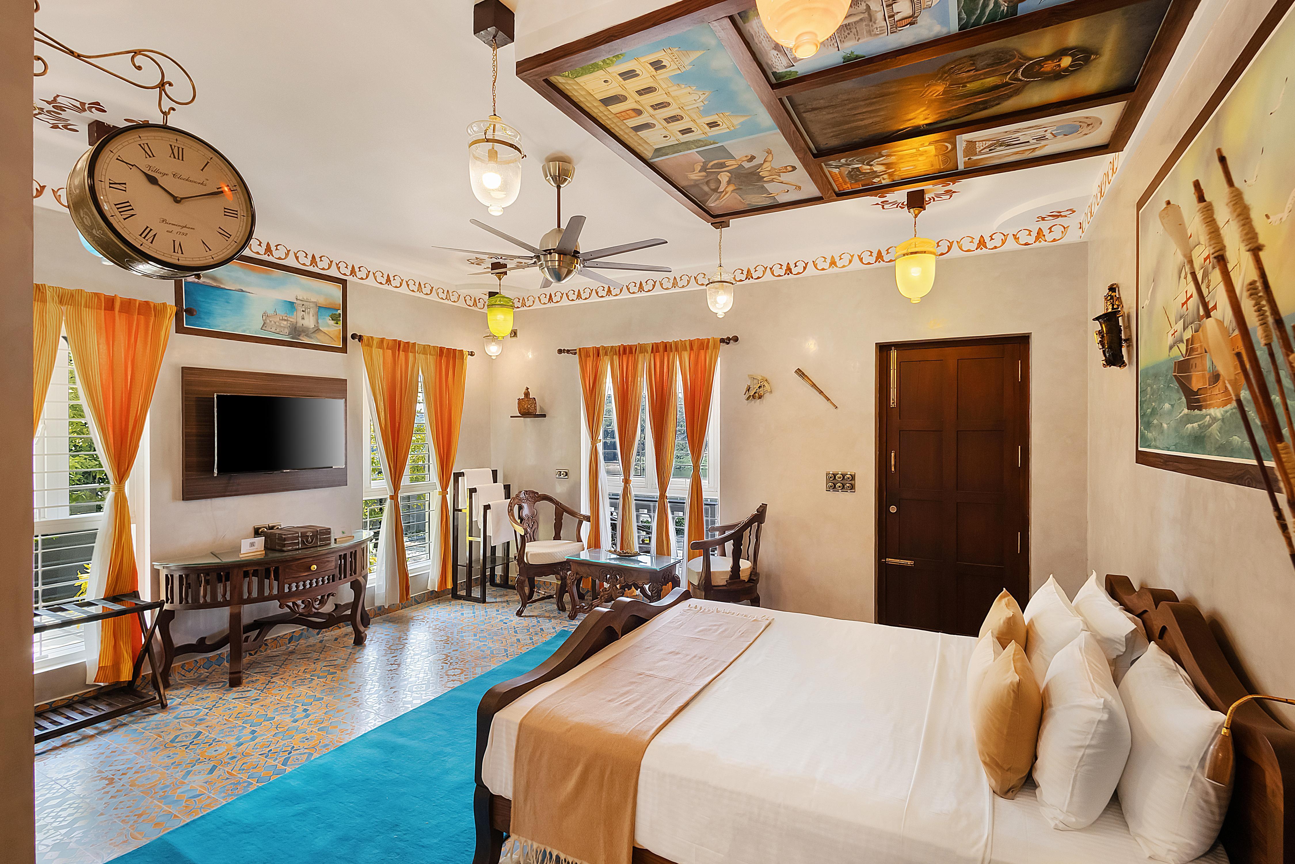 ELIVAAS Signature Vintage Retreat | 5 BHK Riverfront Heritage Villa - Tap to explore photos