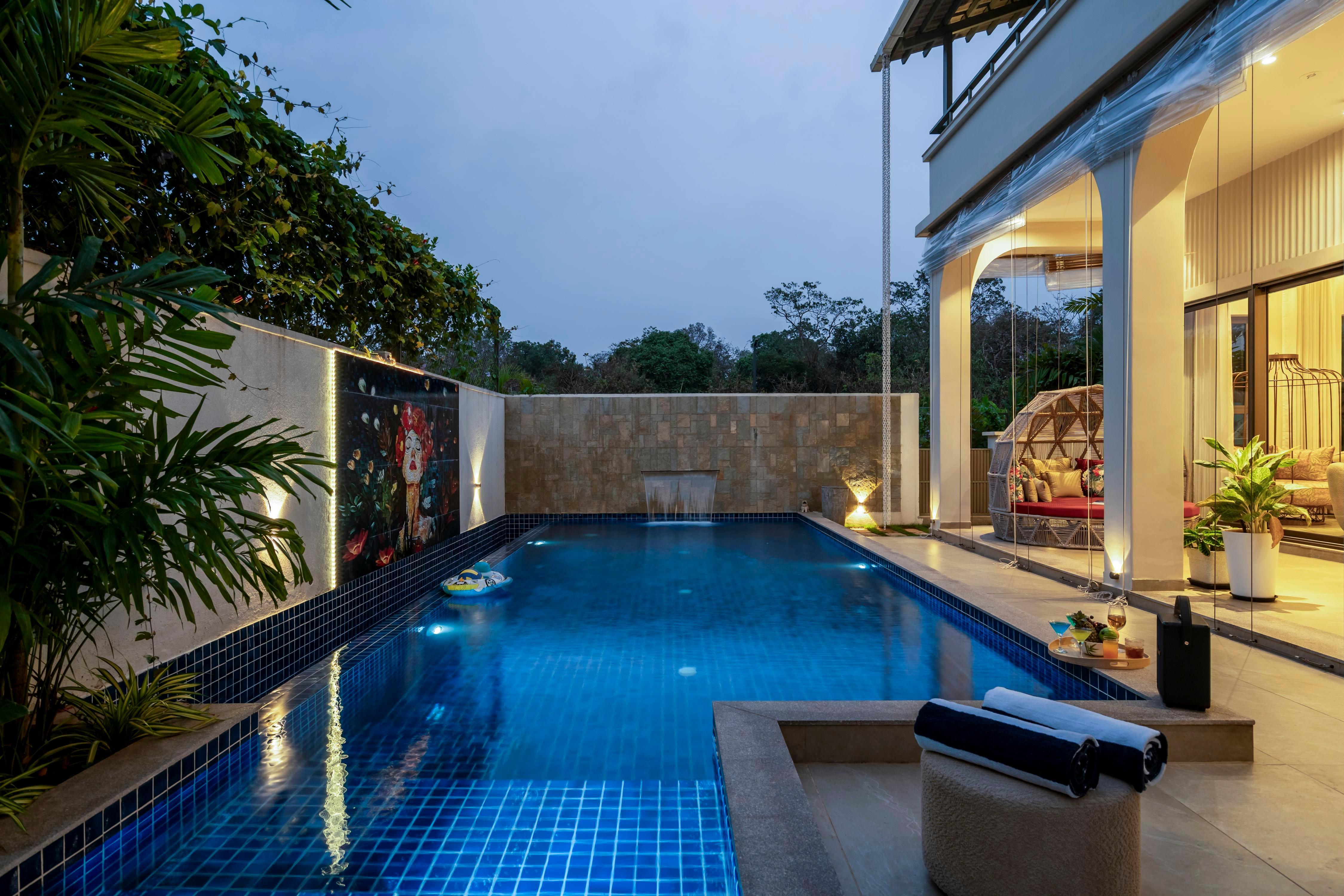 Staymaster Valley 7 4BHK Pvt Pool - Tap to explore photos