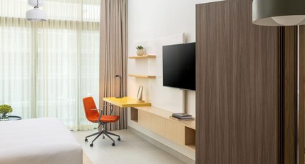 Bloom Arjaan by Rotana Room Type - Family Connecting Room - King Bed and Twin Bed Bloom Arjaan by Rotana Room Type - Family Connecting Room - King Bed and Twin Bed