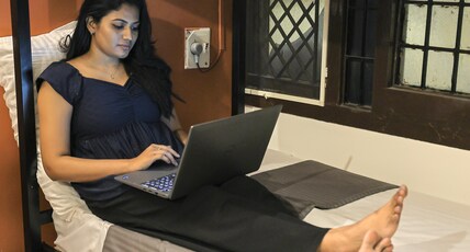 The Circle Hostel Chennai, near Tidel Park Room Type - Bed in 2-Bed Female AC Dorm with Ensuite Bathroom