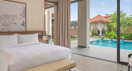 JW Marriott Ranthambore Resort & Spa Room Type - Family, Villa, Bedroom 1: 1 King, Bedroom 2: 1 Queen, Sofa bed, Private pool JW Marriott Ranthambore Resort & Spa Room Type - Family, Villa, Bedroom 1: 1 King, Bedroom 2: 1 Queen, Sofa bed, Private pool