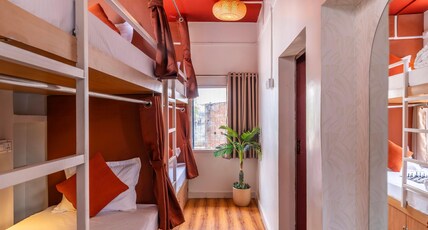 Madpackers Varanasi - Pandey Ghat Room Type - Moksha 6-Bed Female Dorm with Common Washroom