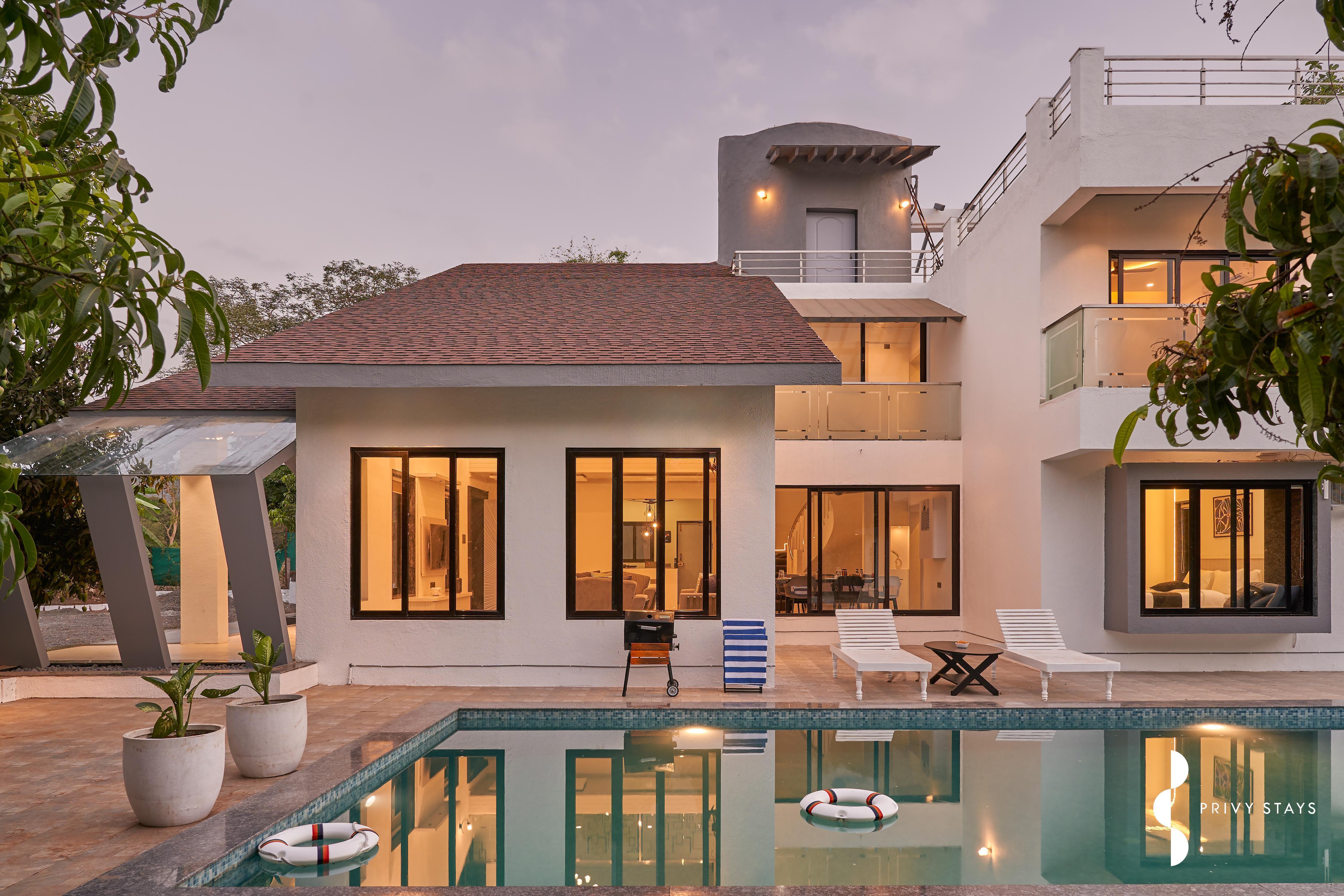 Privy Stays- Pinnacle Villa, Alibag 4bhk w/Pool