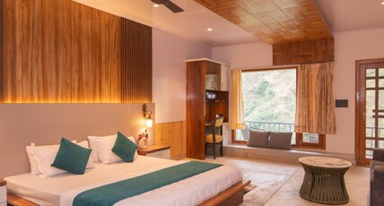 Giri River Retreat Room Type - Luxury Room with Balcony and Mountain View Giri River Retreat Room Type - Luxury Room with Balcony and Mountain View