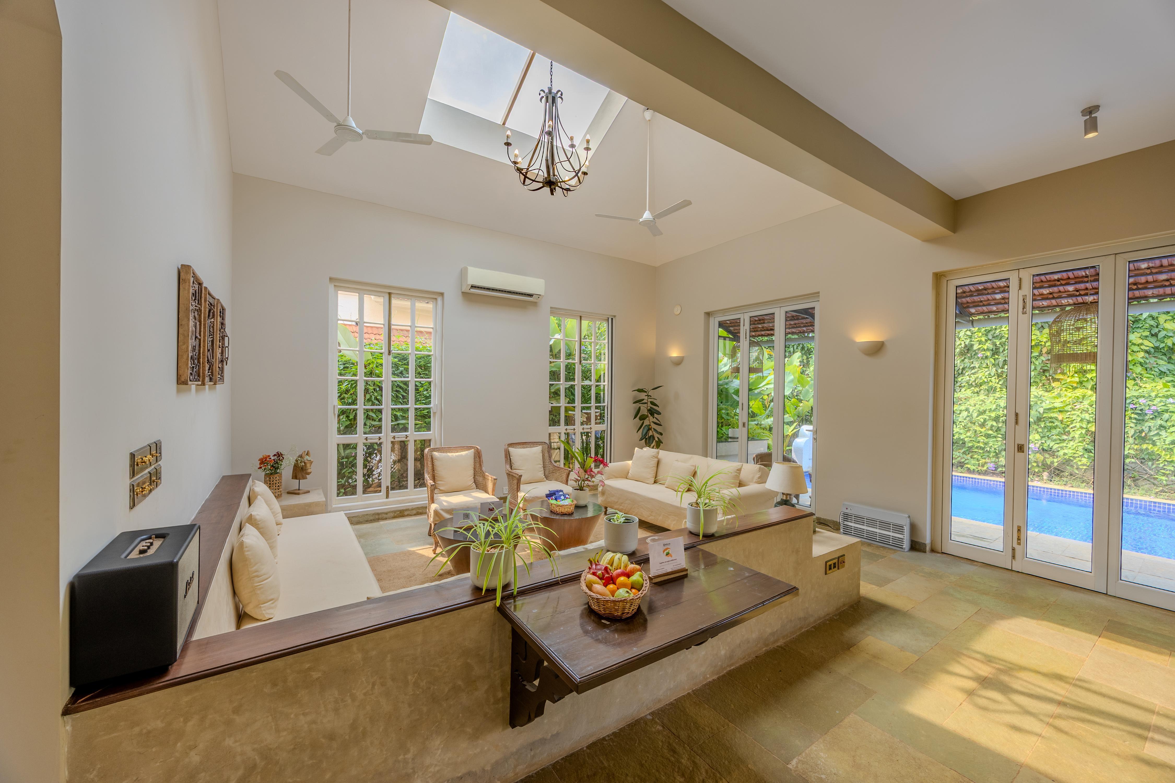 ELIVAAS Signature Elysium 3 BHK Villa with Pool, Jacuzzi & Terrace - Tap to explore photos