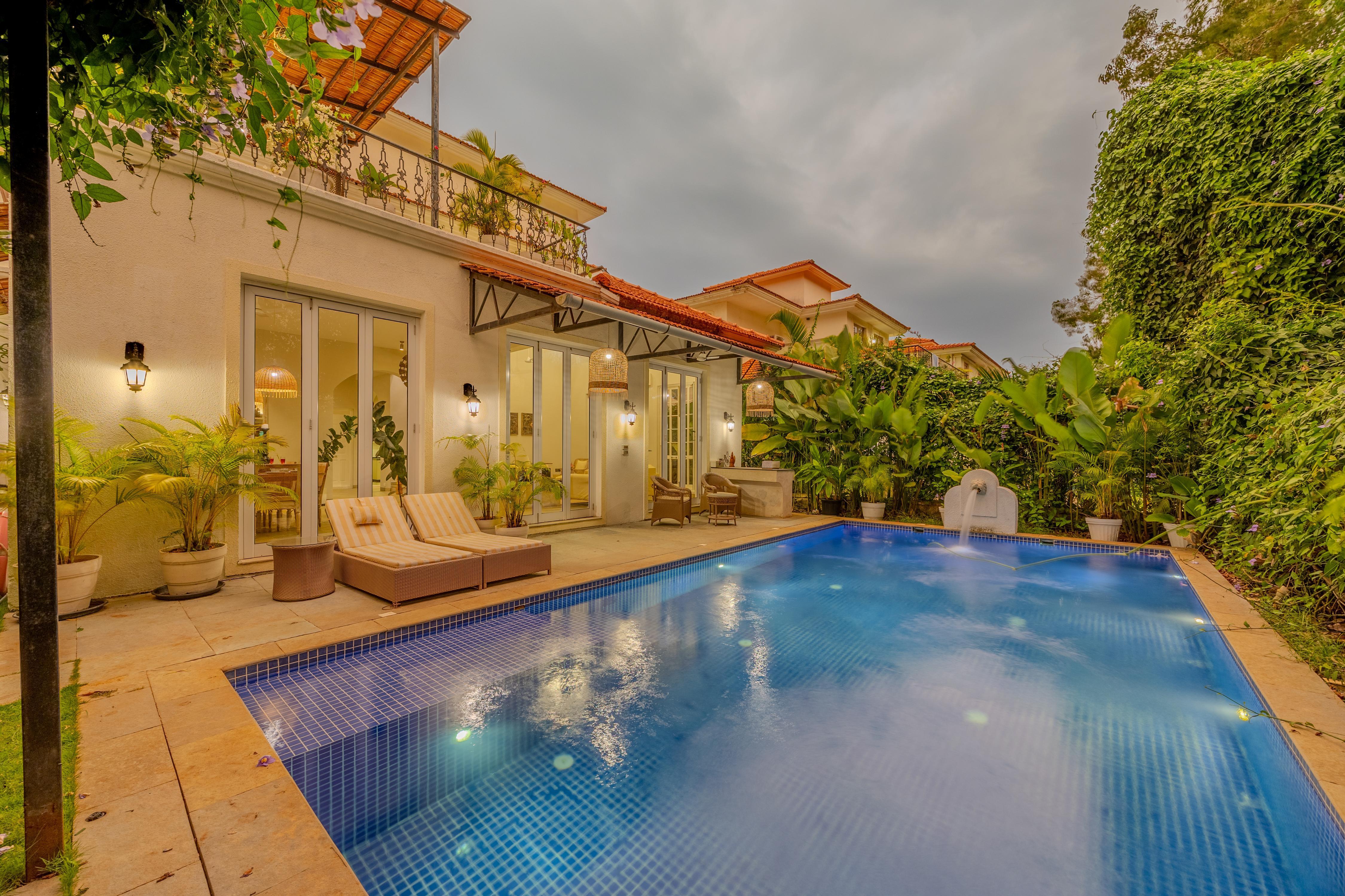 ELIVAAS Signature Elysium 3 BHK Villa with Pool, Jacuzzi & Terrace - Tap to explore photos