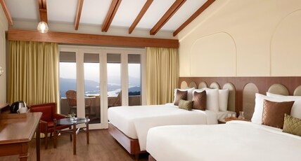The Fern Riverview Resort Chiplun, Series by Marriott Room Type - Winter Green Premium, Guest room, 2 Queen, River view, Balcony