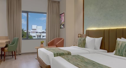 The Fern Residency Vadodara,Alkapuri, Series By Marriott Room Type - Winter Green Premium, Guest room, 2 Twin, City view The Fern Residency Vadodara,Alkapuri, Series By Marriott Room Type - Winter Green Premium, Guest room, 2 Twin, City view