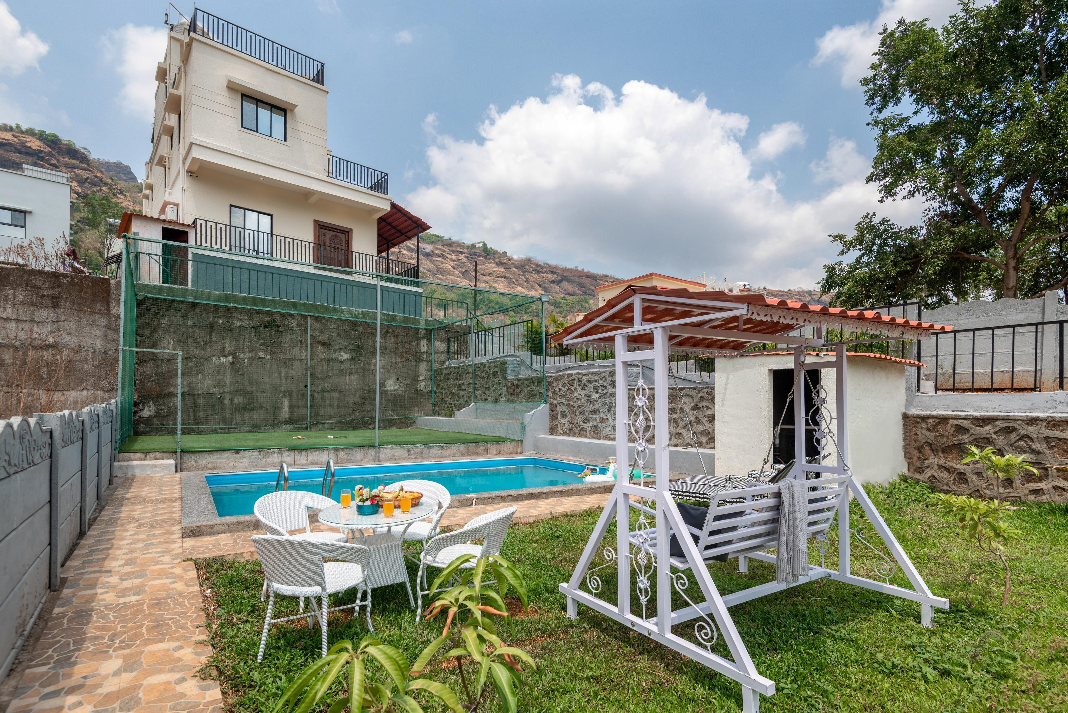 Alaya Stays Ansh 4 BHK Villa with Pvt Pool & Lawn