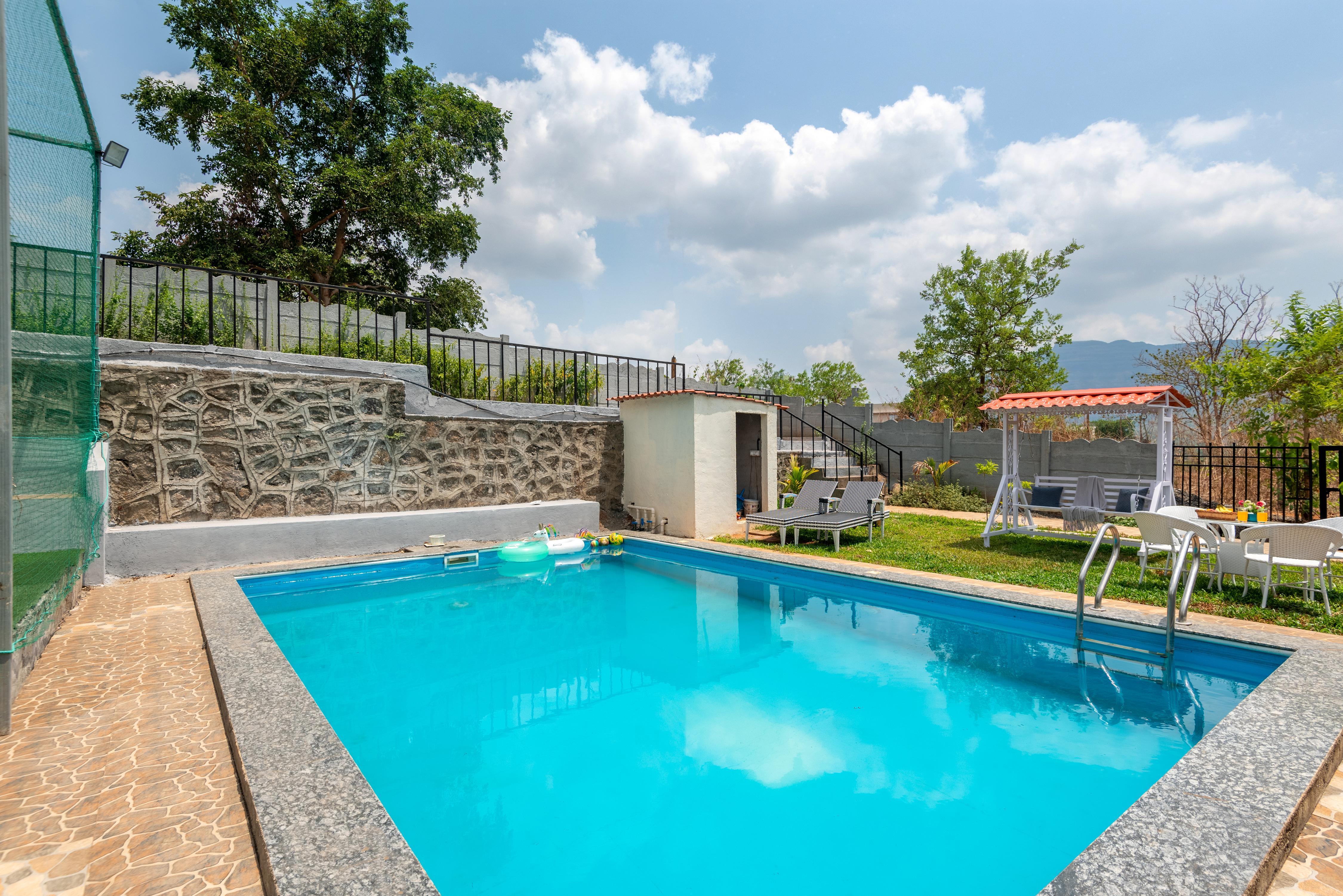 Alaya Stays Ansh 4 BHK Villa with Pvt Pool & Lawn - Tap to explore photos